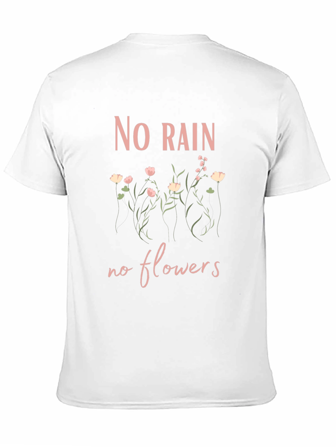 Black No Rain No Flowers Graphic Tee - Trendy Shirt view 11