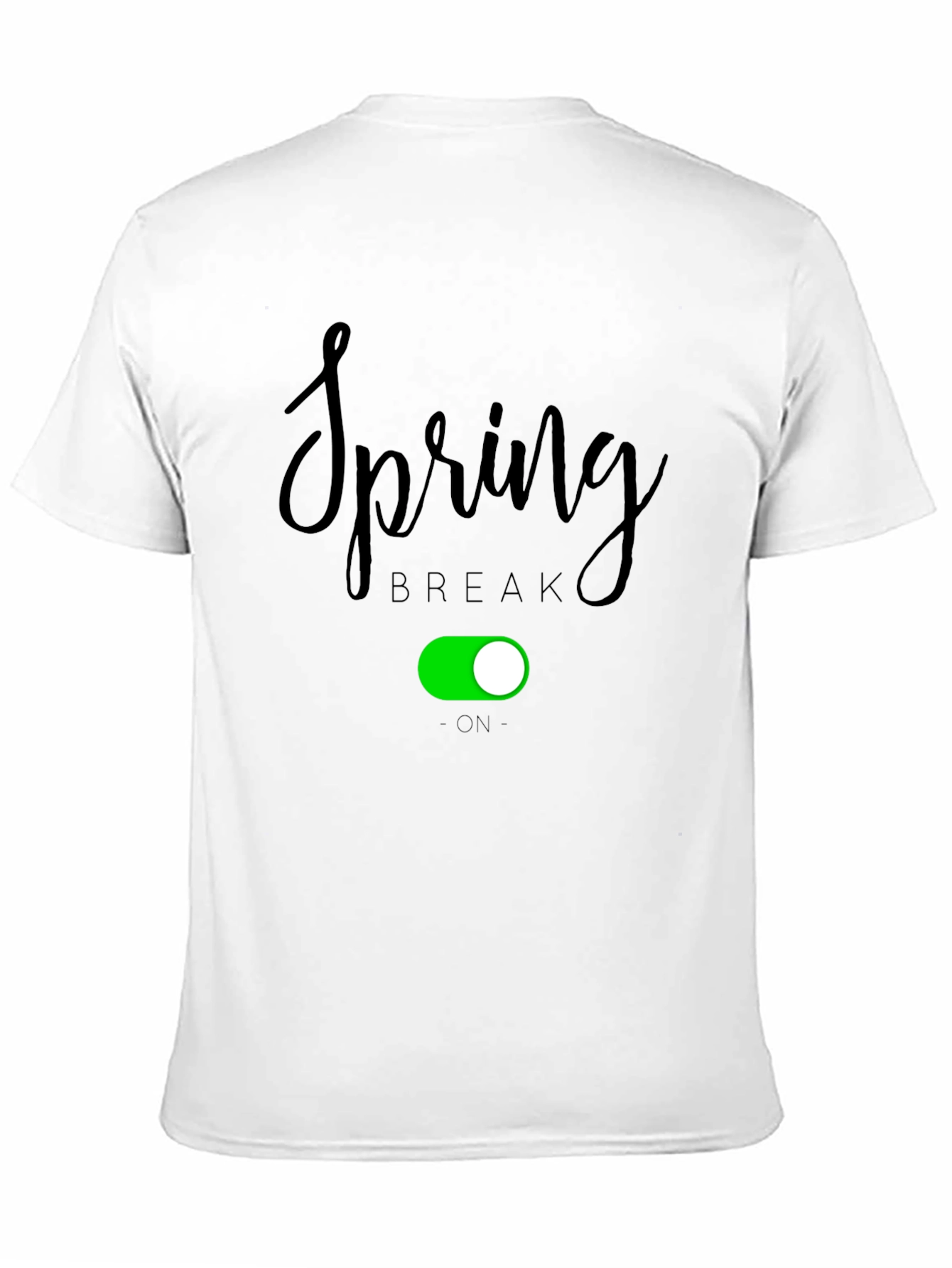 Black Spring Break On Graphic Tee - Black Cotton Blend view 11
