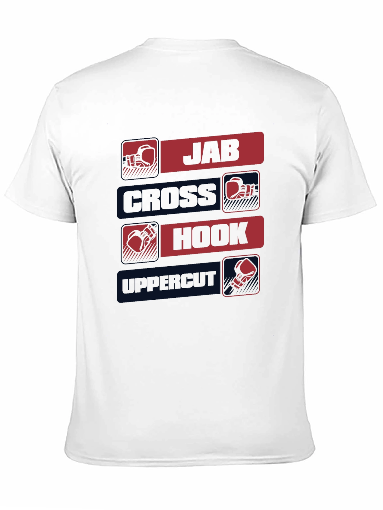 Boxing Punches Graphic T-Shirt - Jab, Cross, Hook, Uppercut - 11