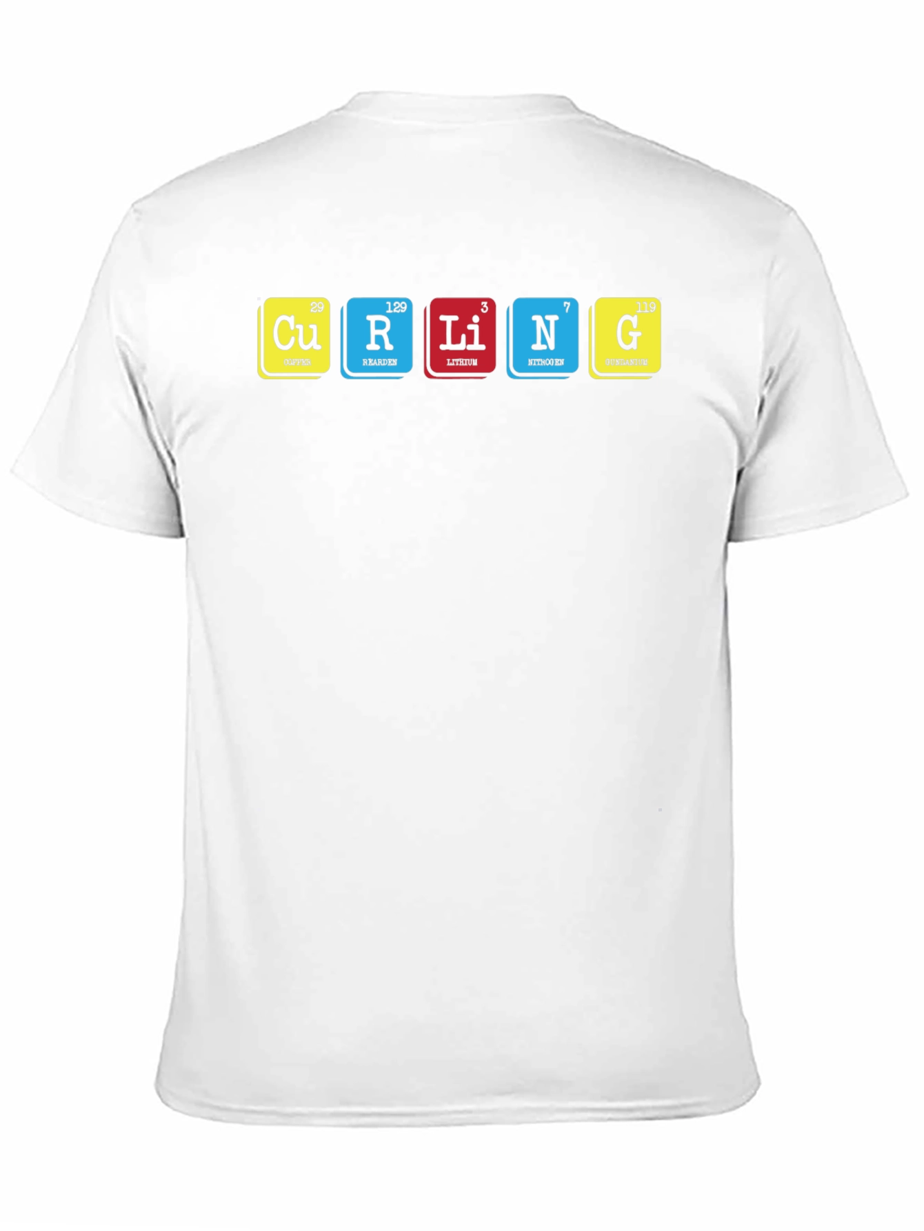 Black Curling Periodic Table T-Shirt view 11