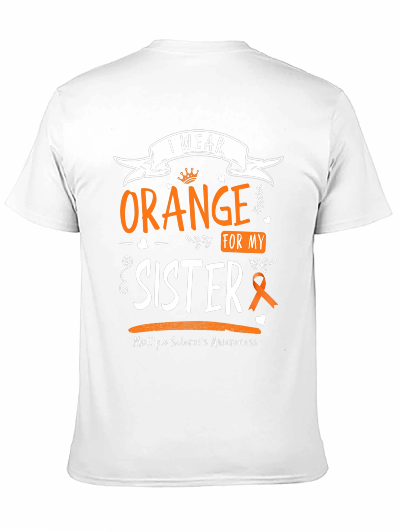 Black I Wear Orange For My Sister T-Shirt view 11