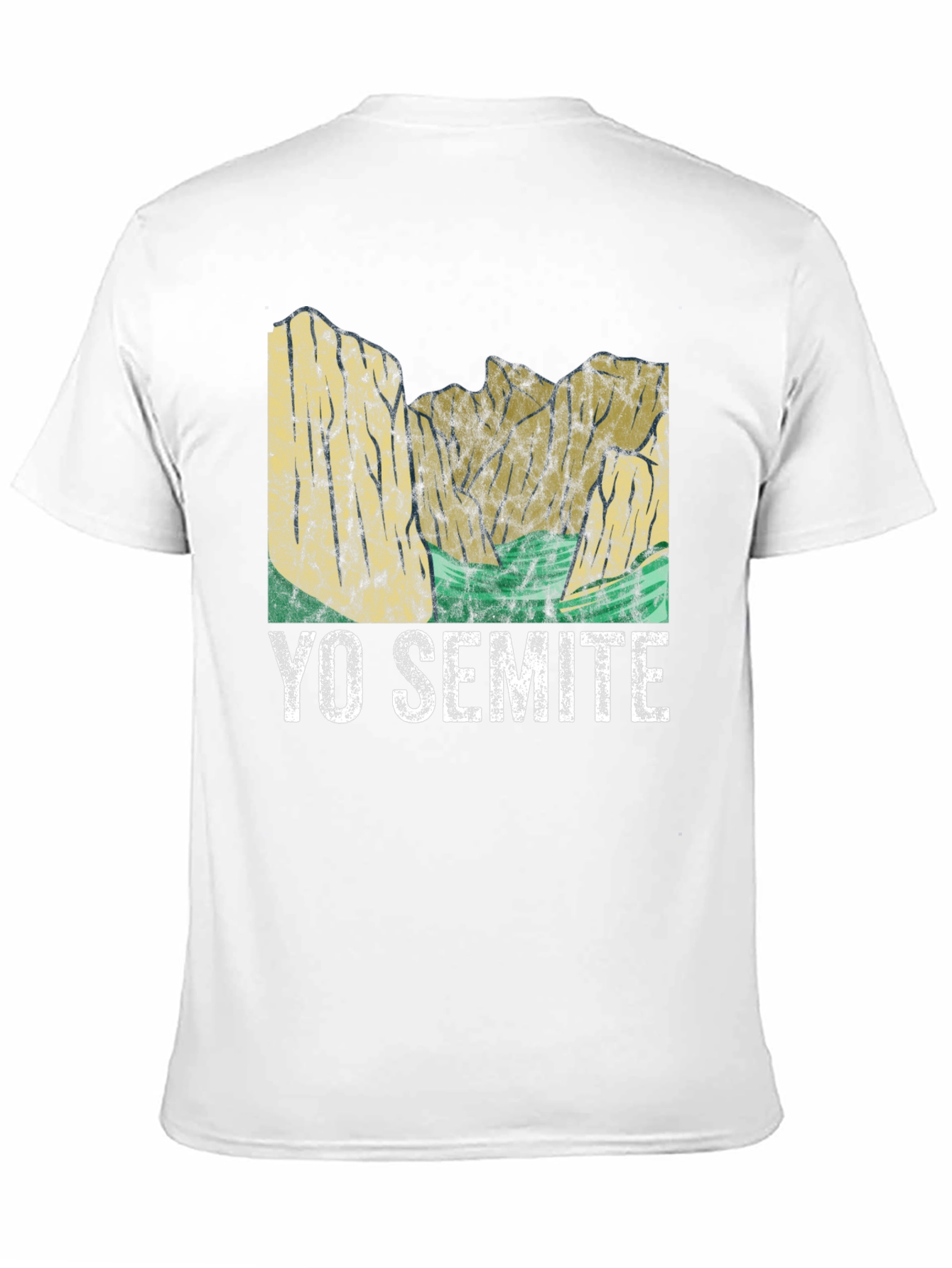 Black Yo Semite Graphic T-Shirt - Black Crew Neck Tee view 11