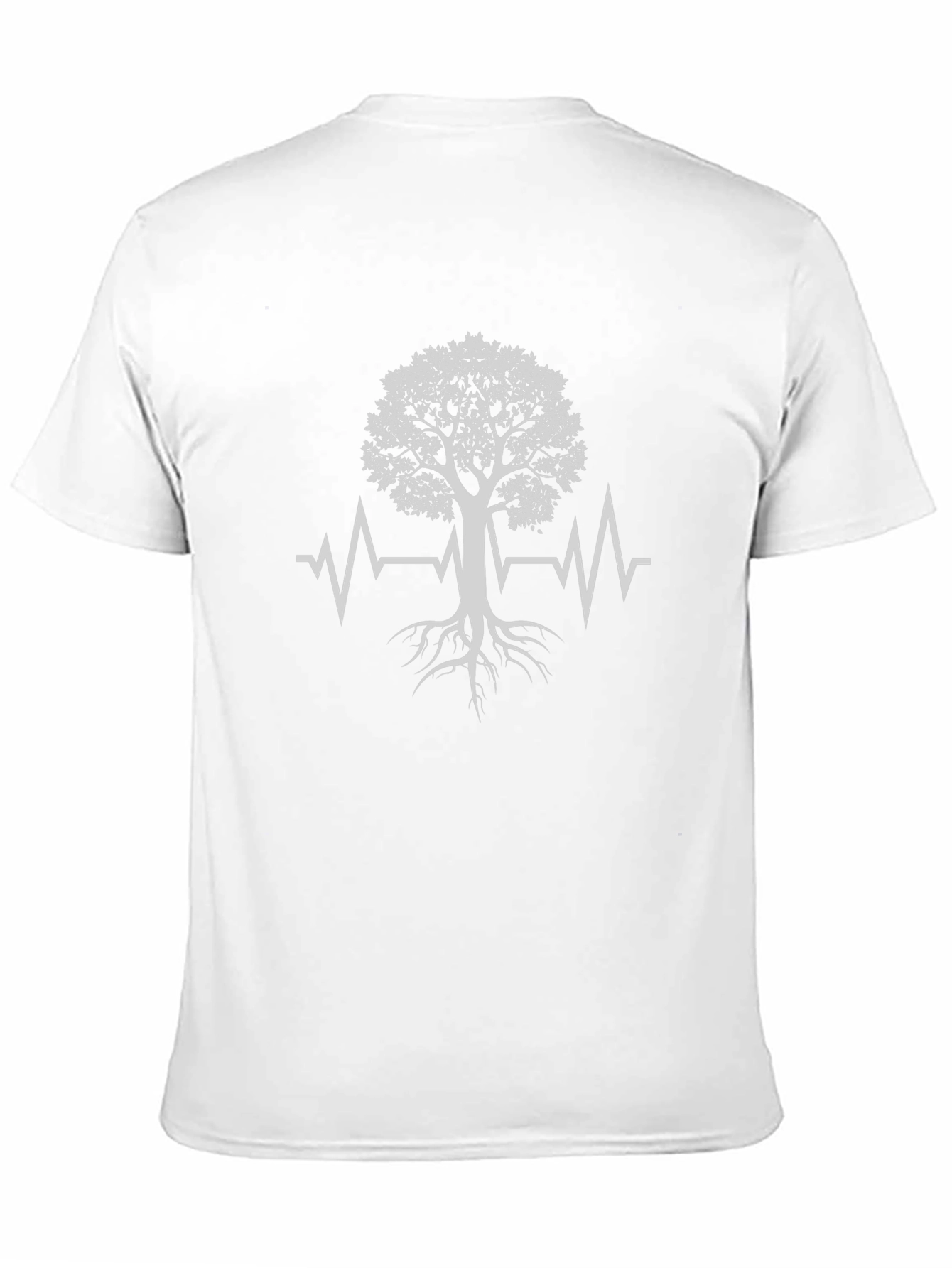 Black Tree of Life Heartbeat T-Shirt - Black view 11