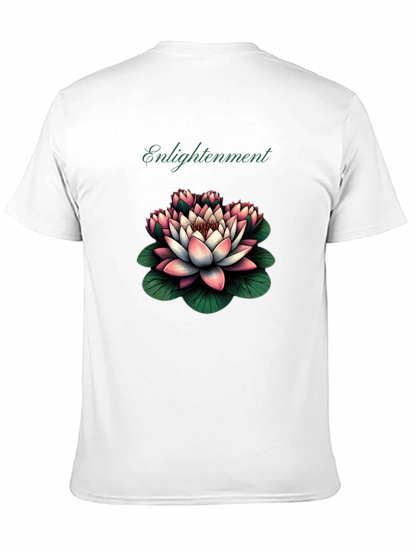 Black Enlightenment Lotus Graphic Tee - Black view 11