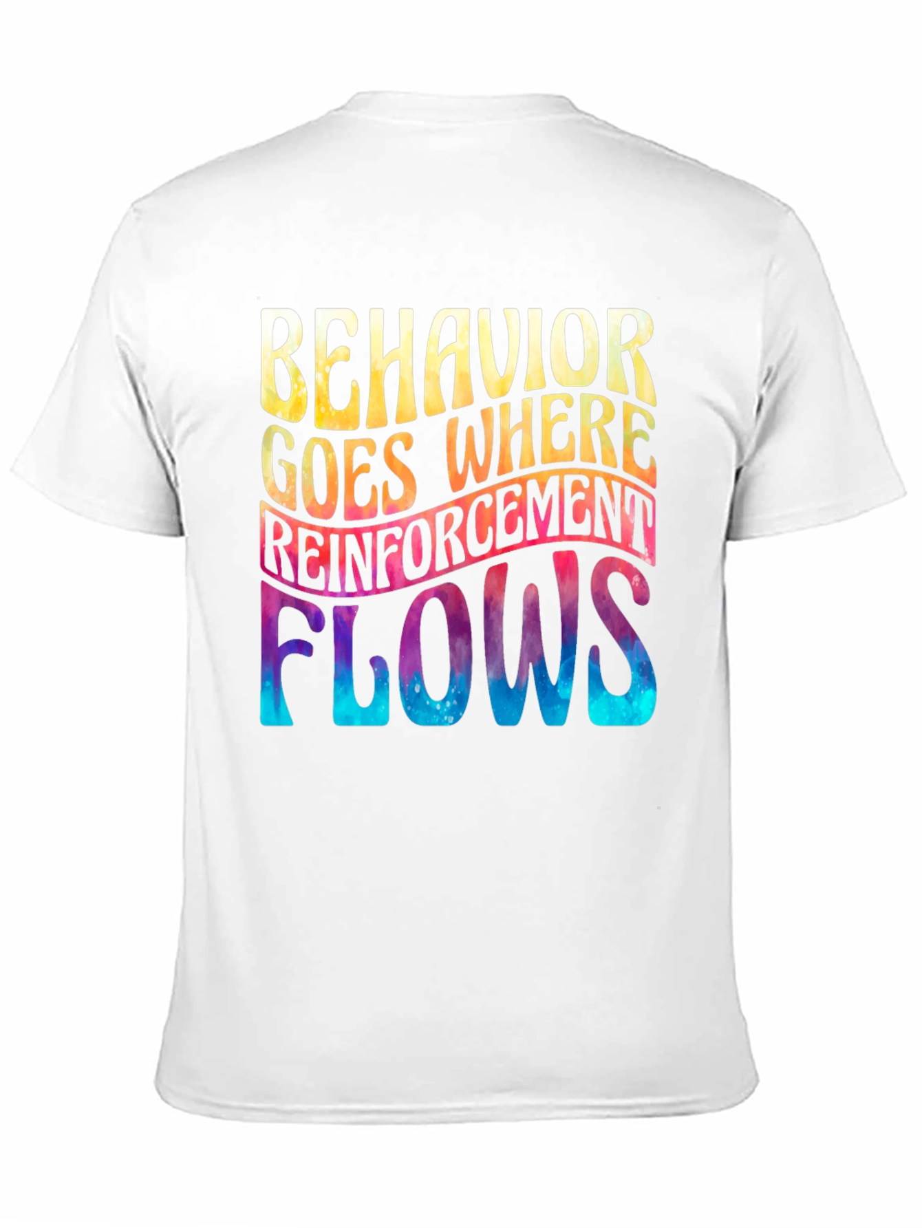Black Behavior Reinforcement Flows Graphic Tee view 11