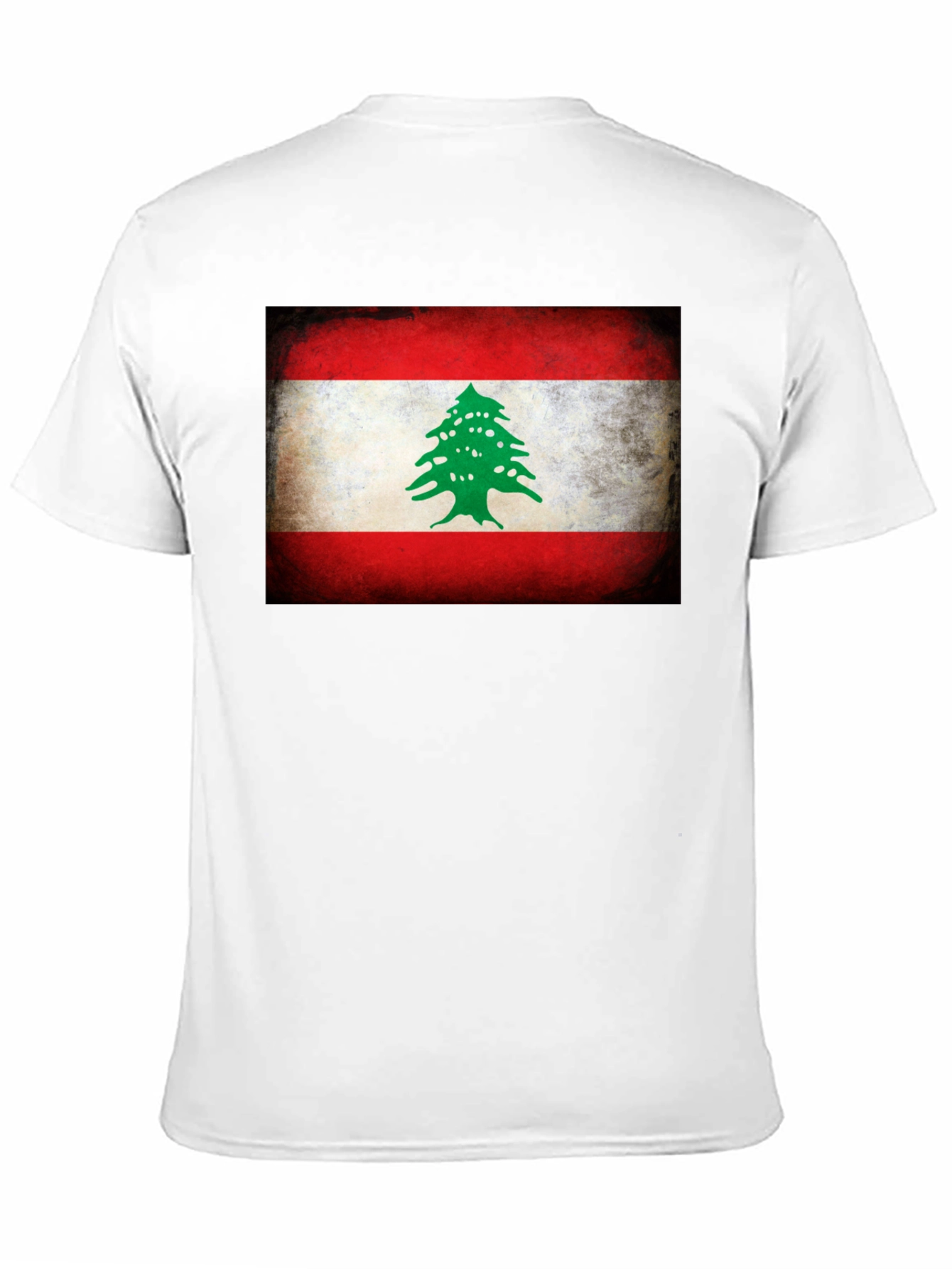 Black Lebanon Flag T-Shirt - Distressed Graphic Tee view 11
