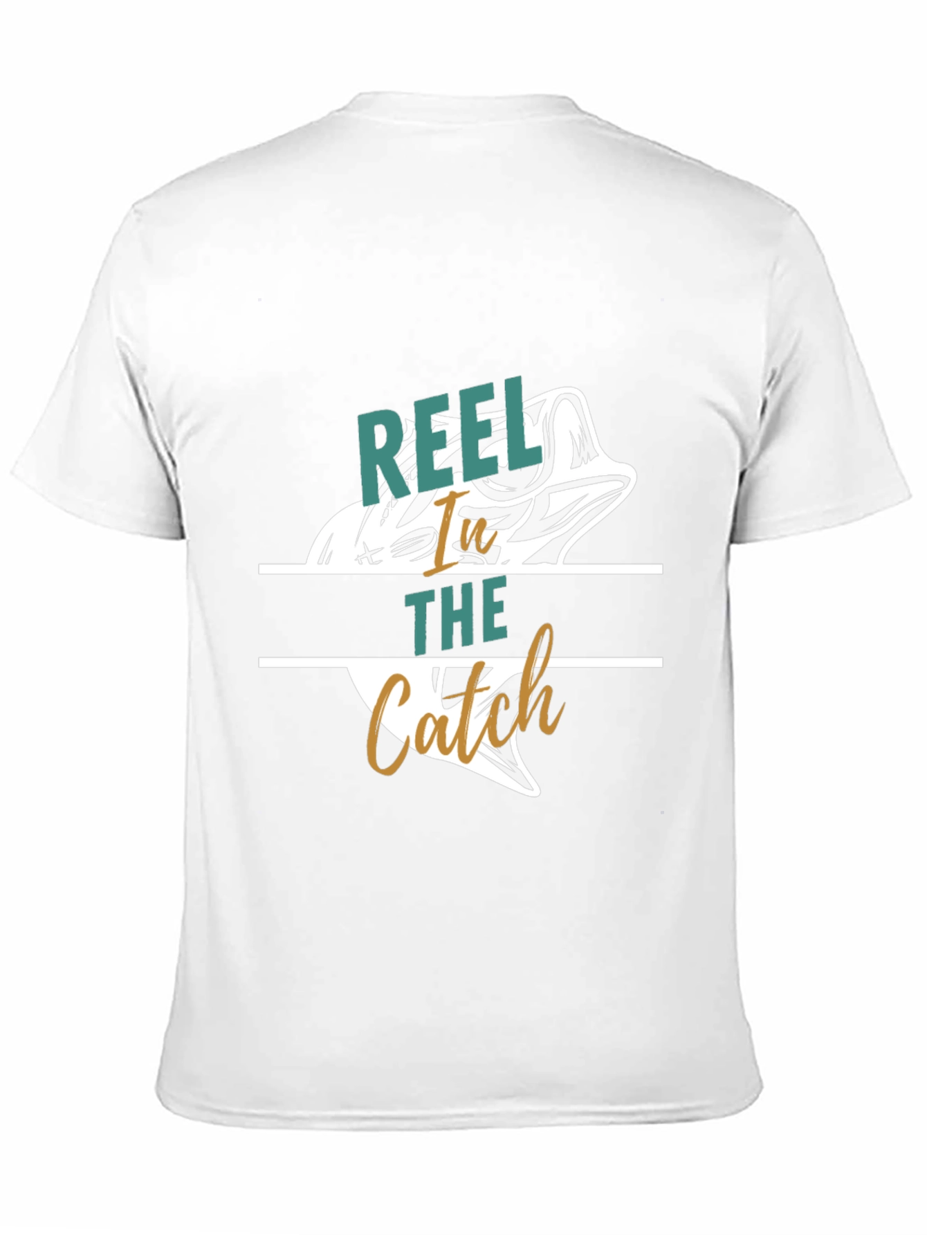 Black Reel It In Catch Fish Graphic Tee view 11