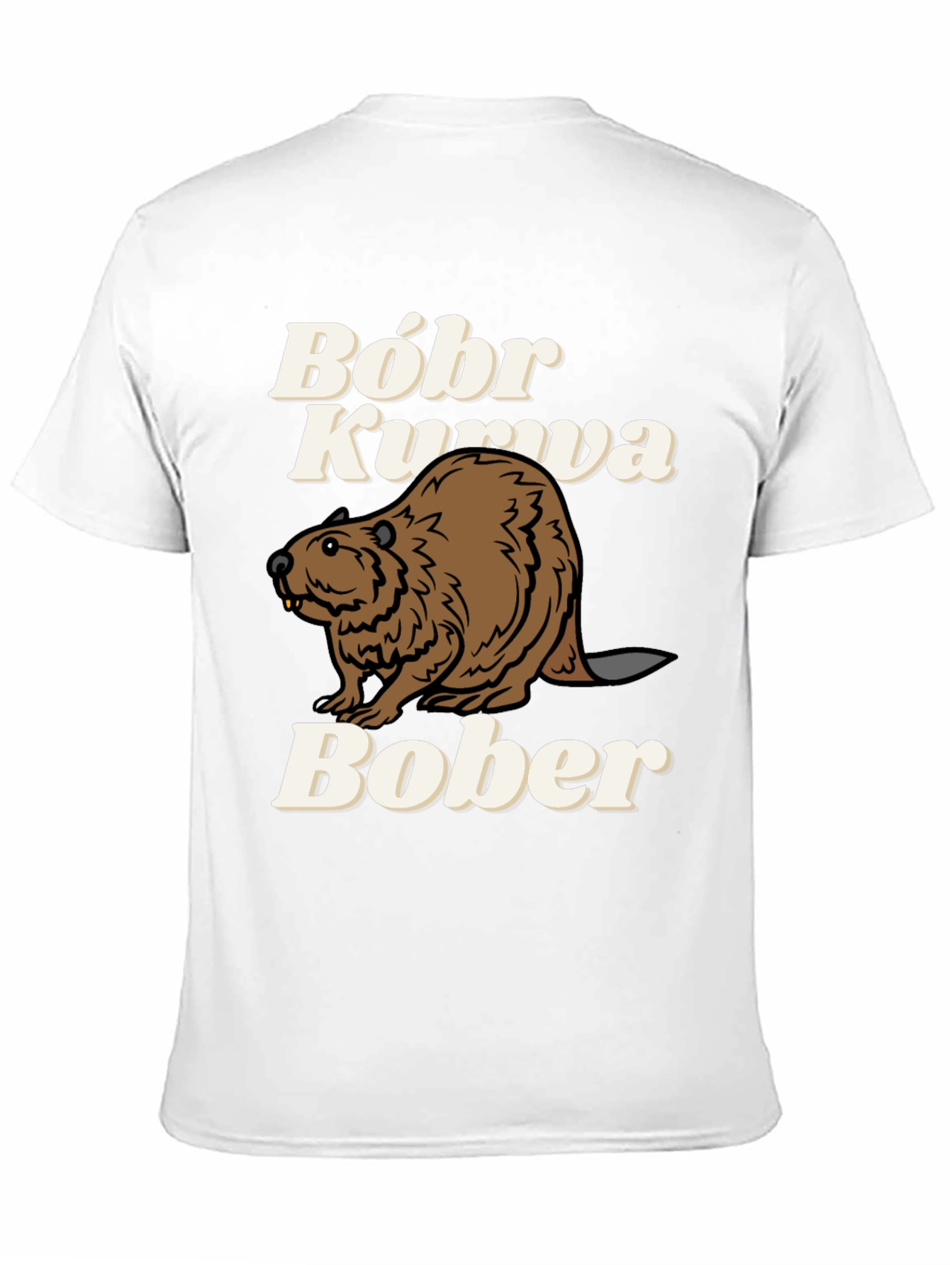 Black Bóbr Kurva Bober Funny Beaver T-Shirt view 11