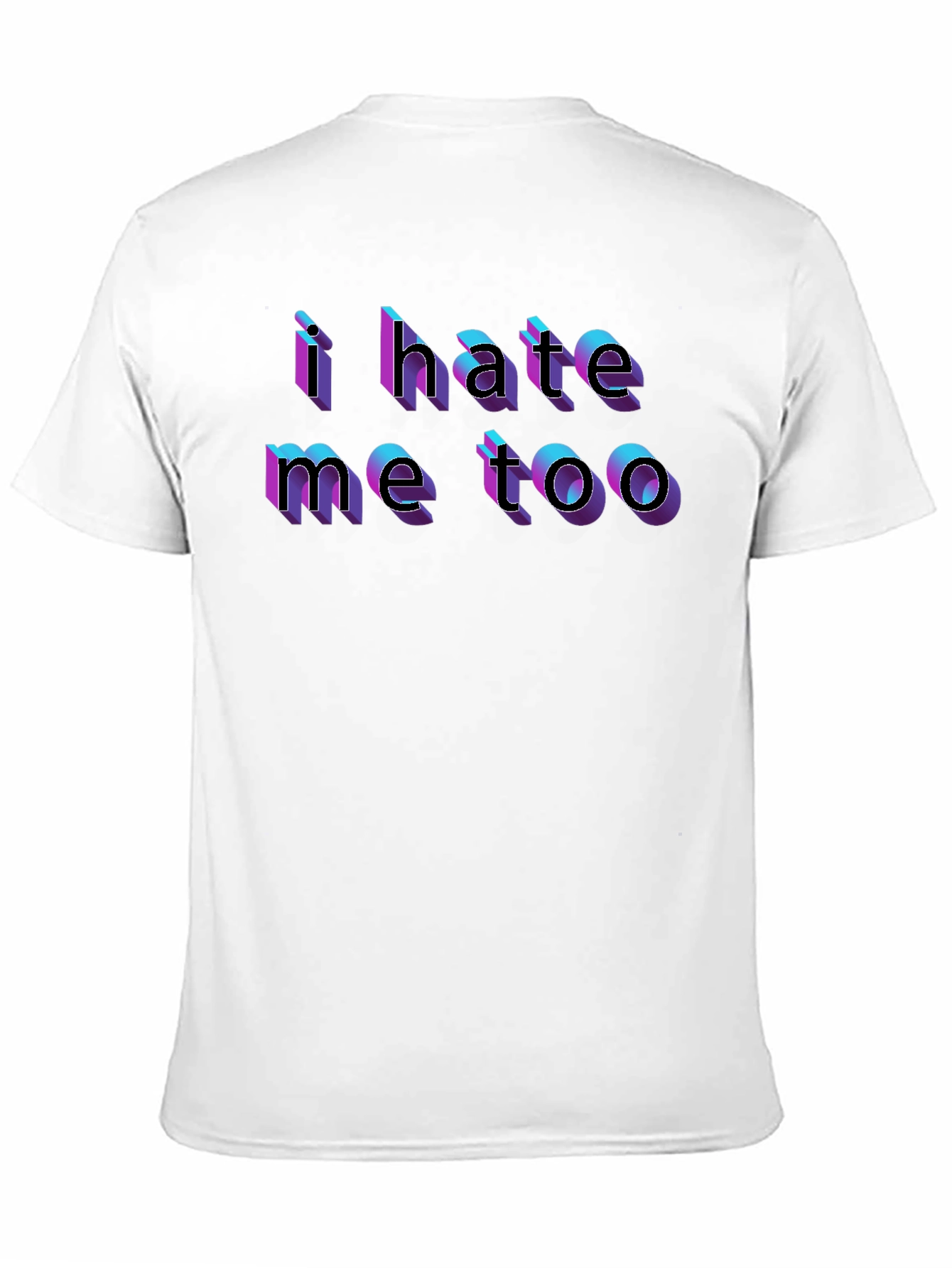 Black I Hate Me Too Graphic Tee - Black view 11
