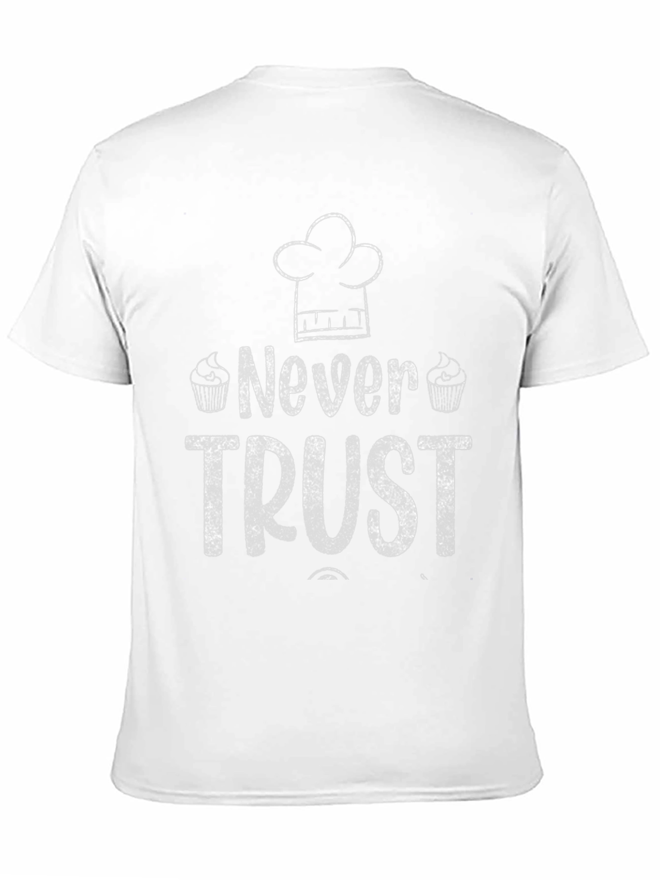 Black Never Trust a Baker T-Shirt - Funny Baking Gift view 11