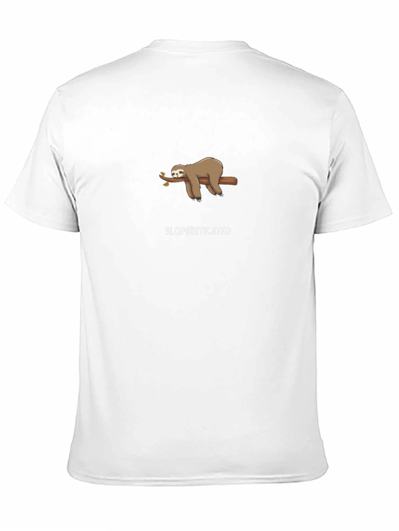 Black Slophisticated Sloth T-Shirt - Relaxed Style view 11
