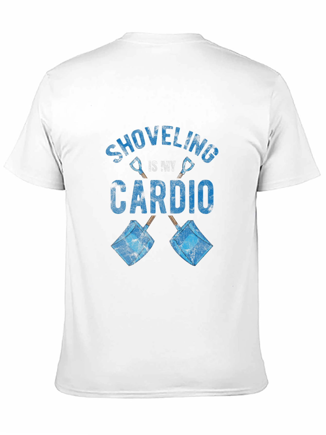 Black Shoveling is My Cardio Graphic Tee - Black view 11