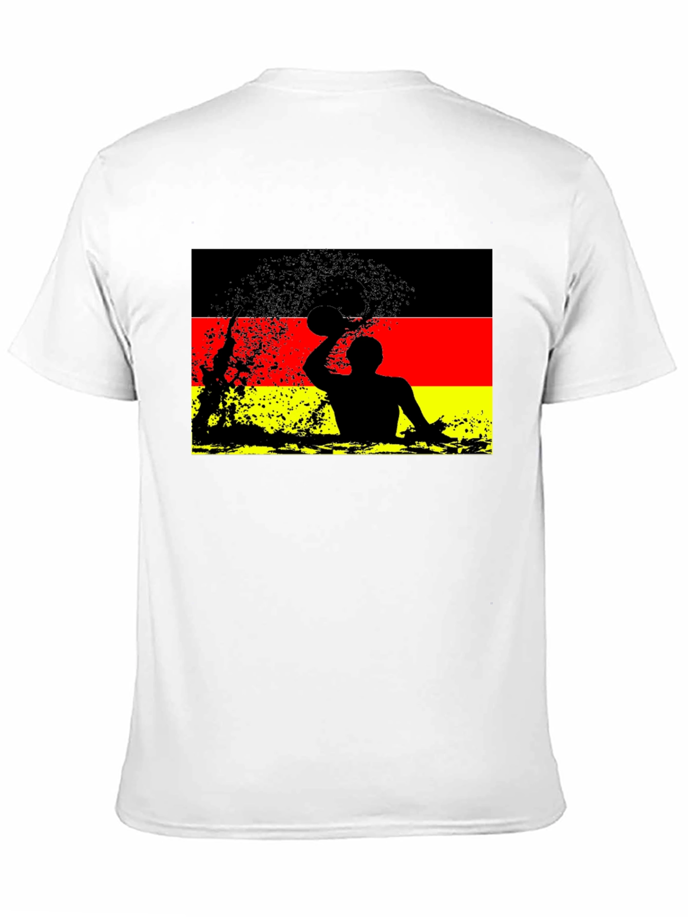 Black German Water Polo T-Shirt - Black view 11