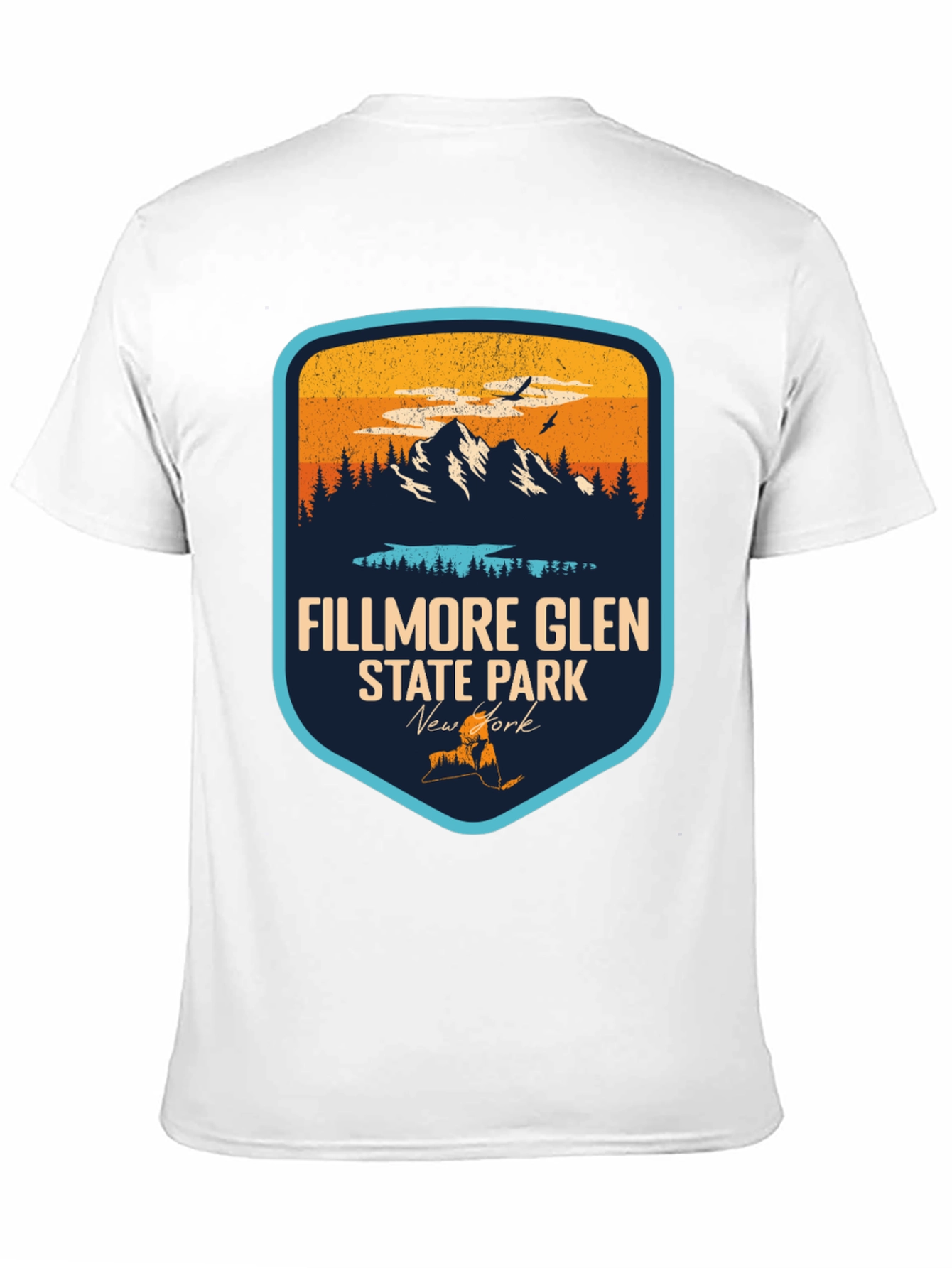 Black Fillmore Glen State Park Black T-Shirt view 11