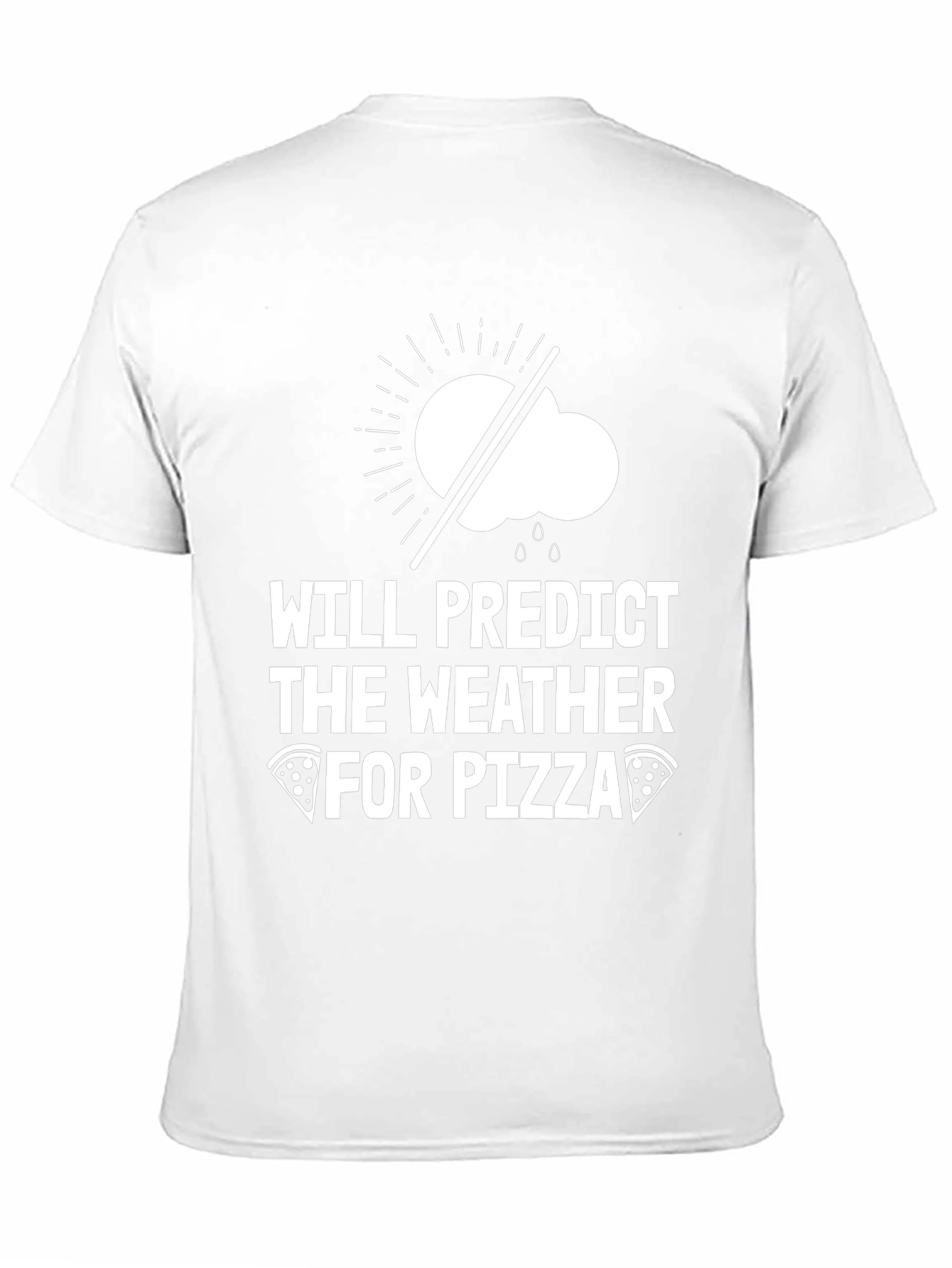 Black Weather Predictor Pizza Lover T-Shirt view 11