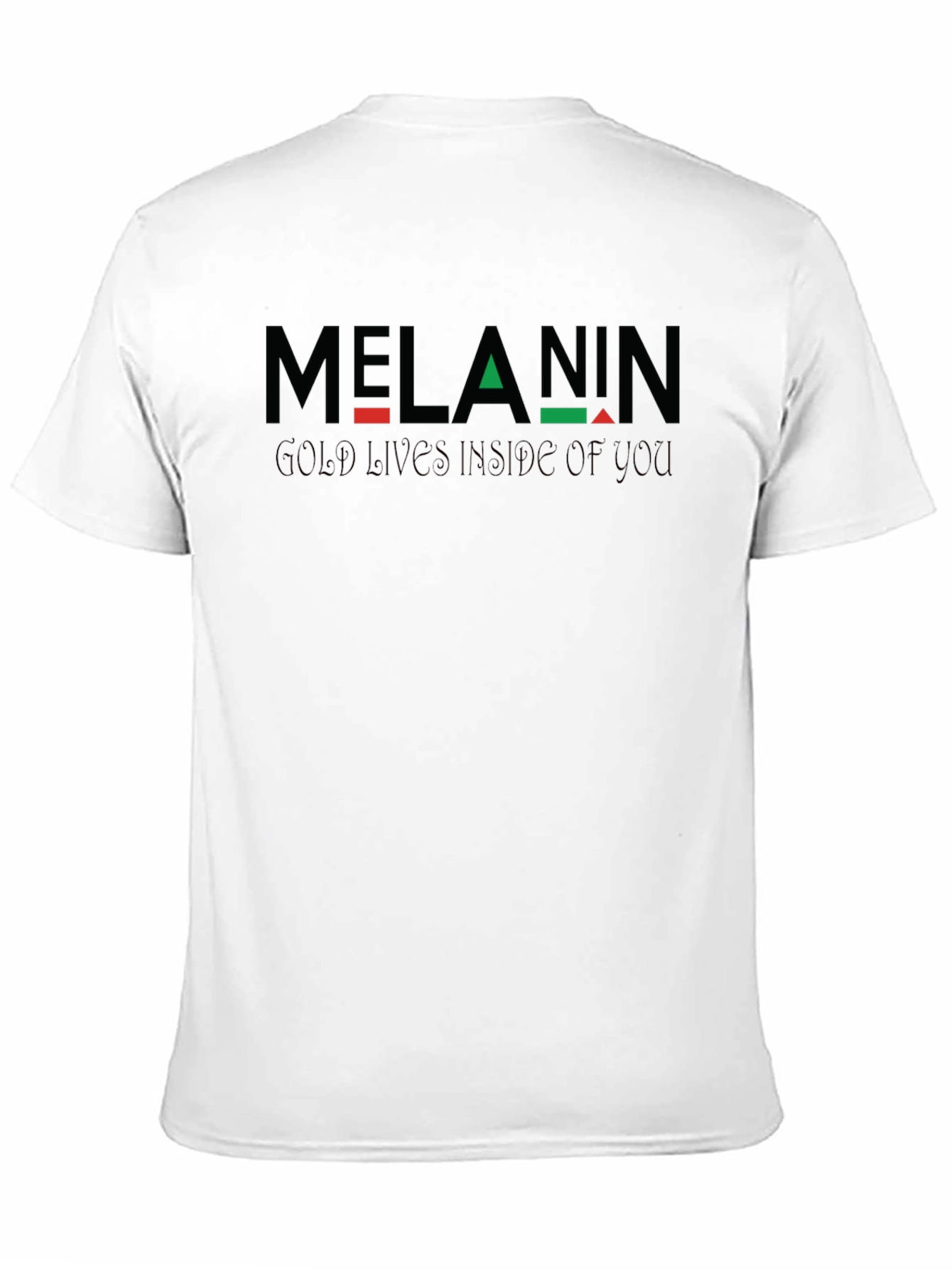 Black Melanin Gold Inside T-Shirt - Black Pride view 11