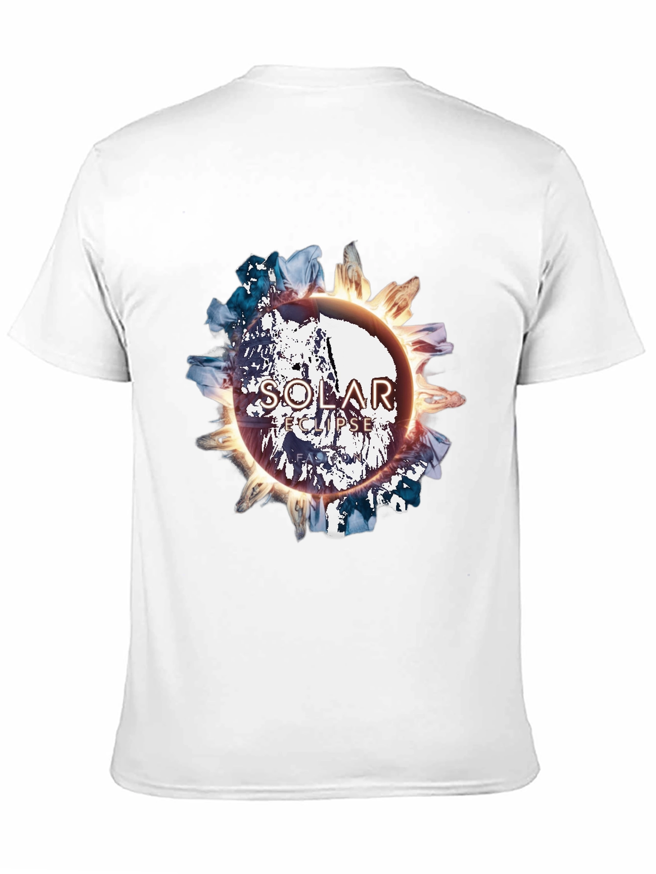 Black Solar Eclipse Graphic Tee - Black Cotton Blend view 11