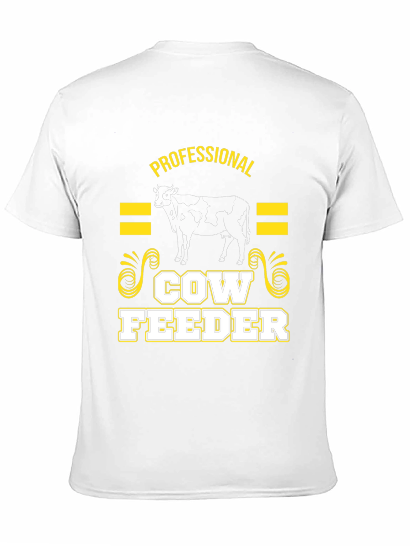 Black Professional Cow Feeder Graphic T-Shirt view 11