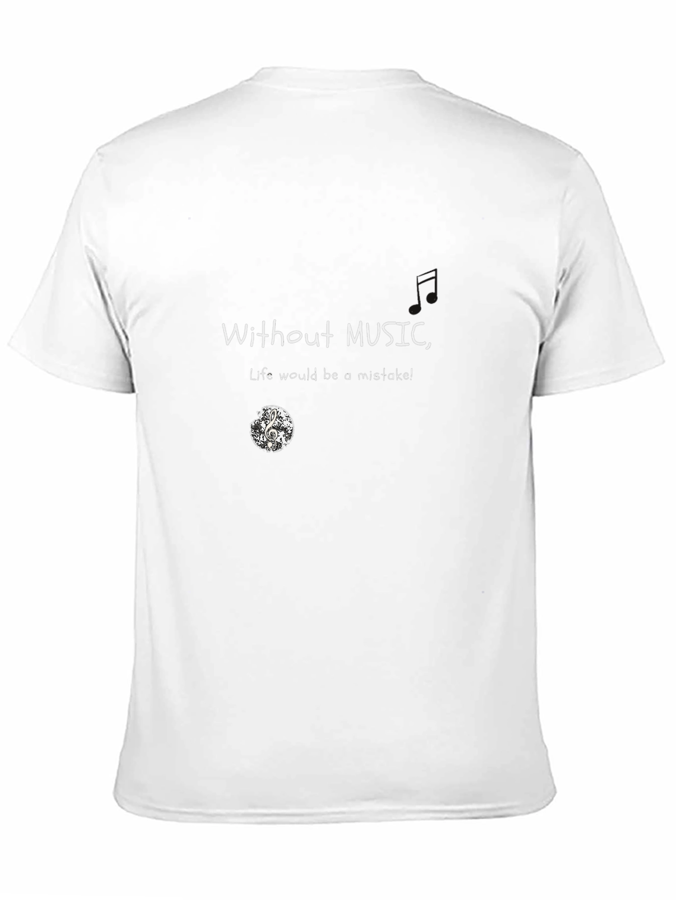 Black Music Lover T-Shirt: Without Music, Life Would Be A Mistake! view 11