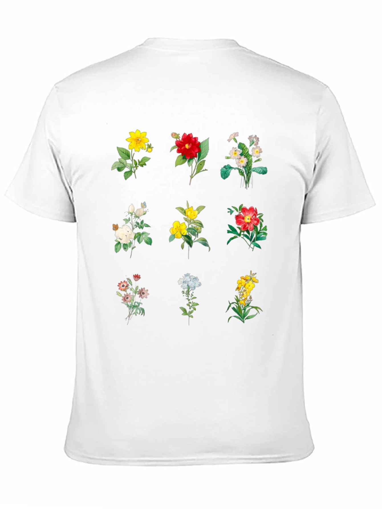 Black Floral Print Black T-Shirt view 11