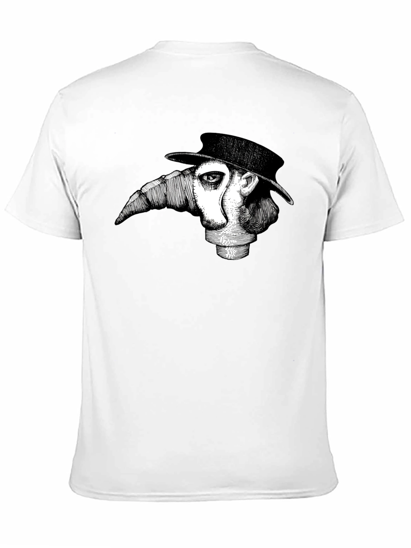 Black Plague Doctor Graphic T-Shirt - Unique Design view 11