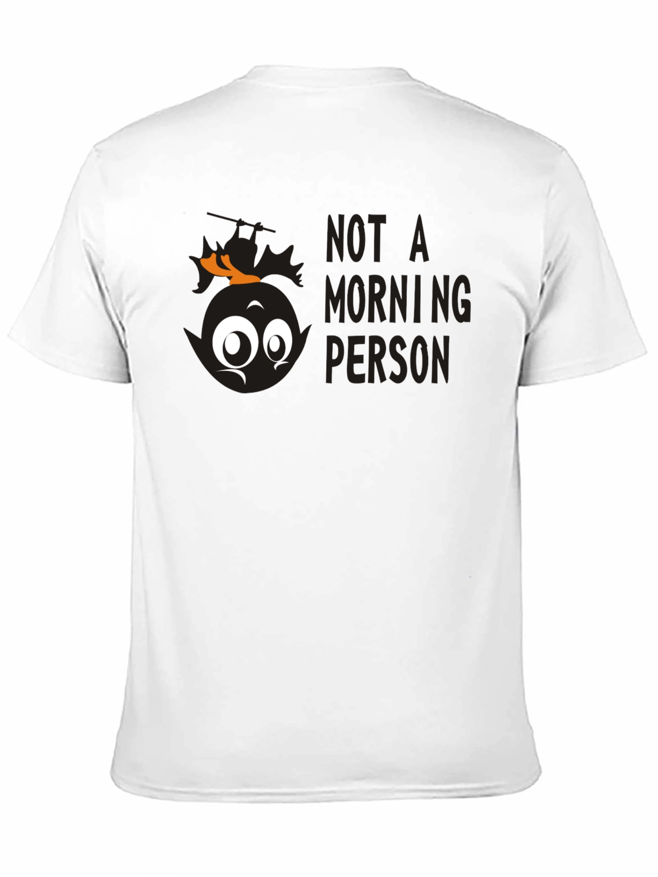 Black Funny "Not A Morning Person" Graphic Tee view 11