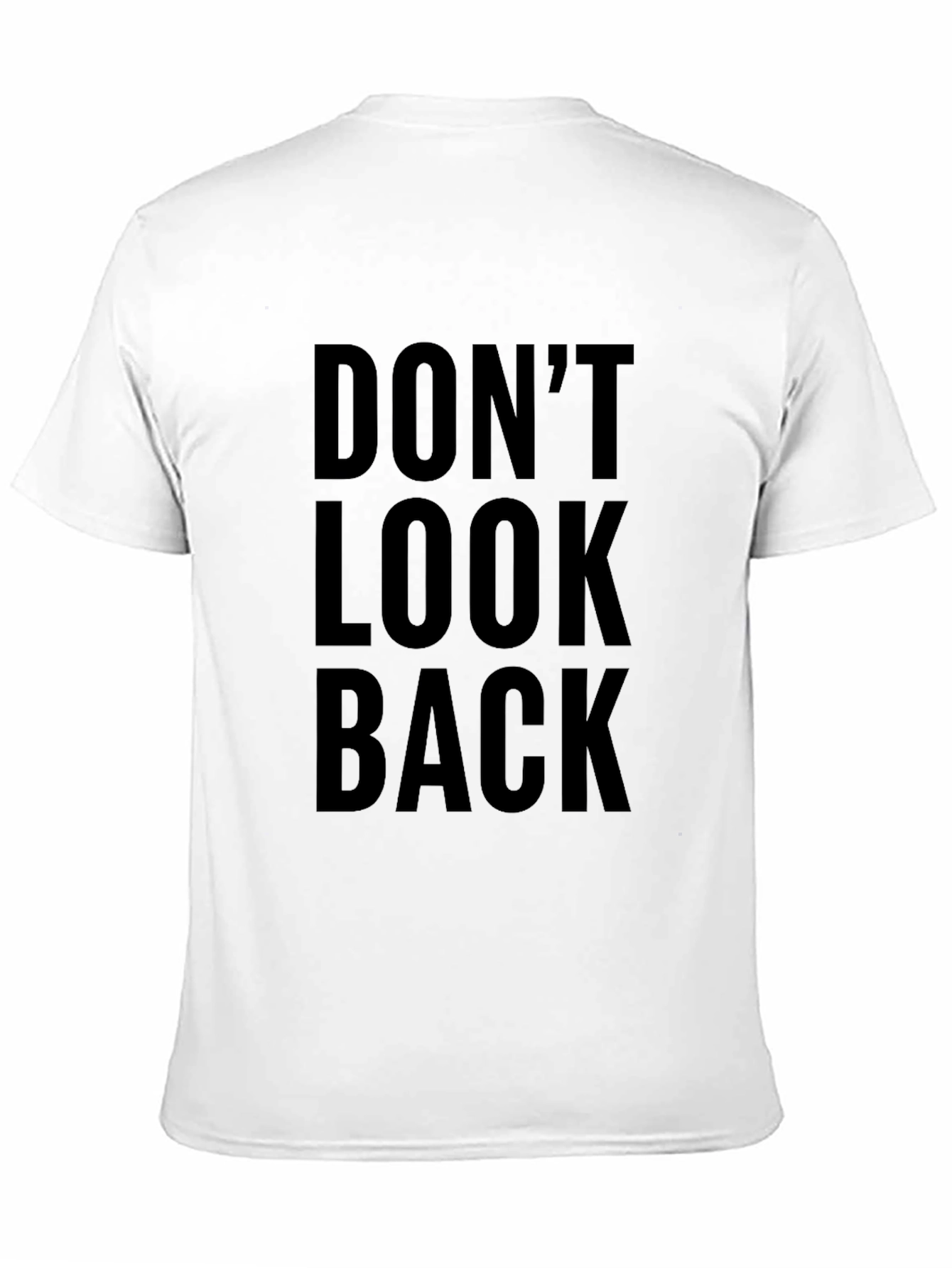 Black Don't Look Back Black Graphic T-Shirt view 11