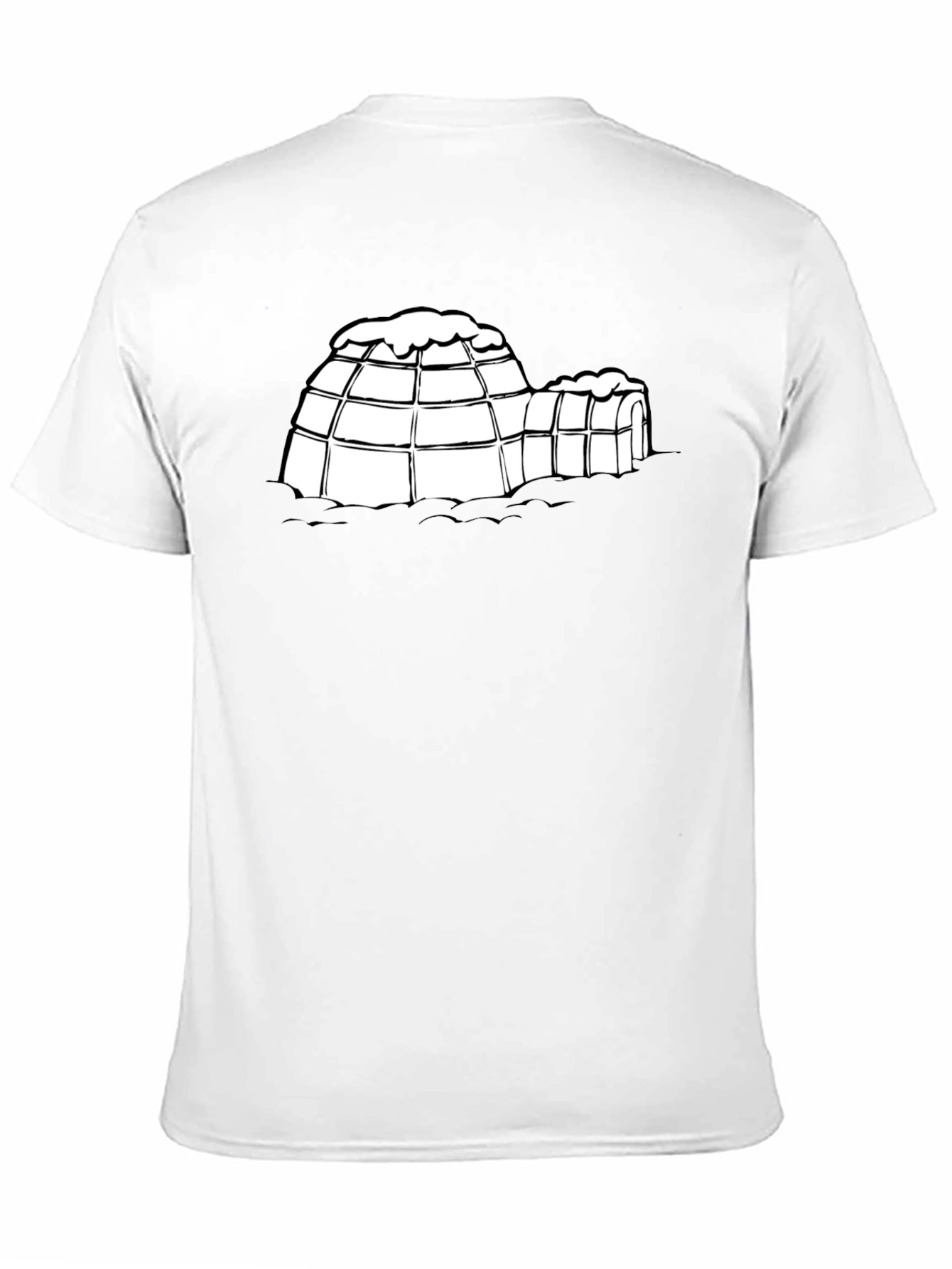 Black Igloo Graphic Tee - Black Cotton T-Shirt view 11