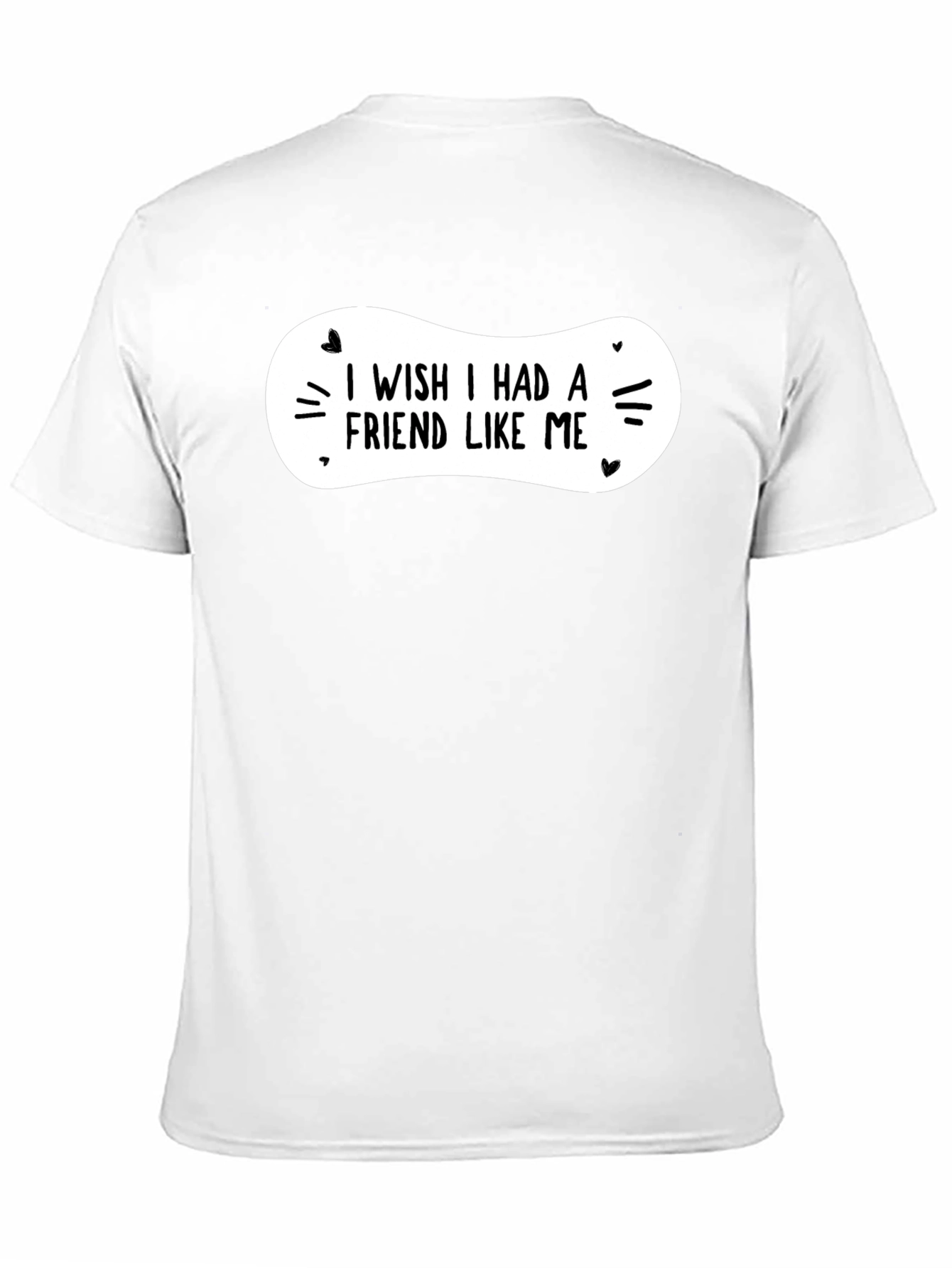 Black I Wish I Had a Friend Like Me Black Graphic Tee view 11