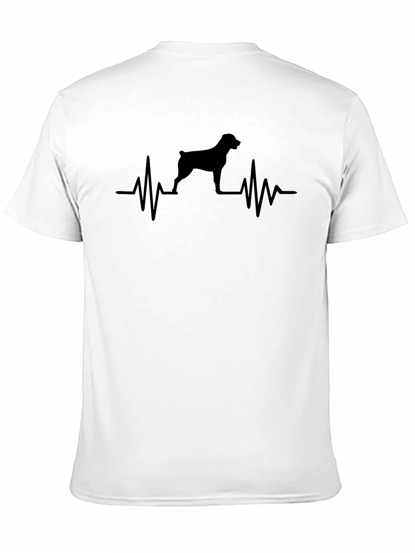 Black Dog Heartbeat T-Shirt - Black view 11