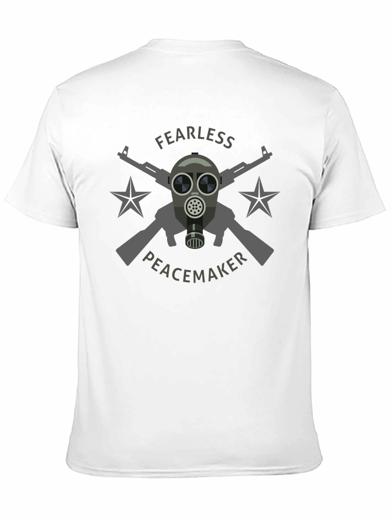 Black Fearless Peacemaker Graphic T-Shirt view 11