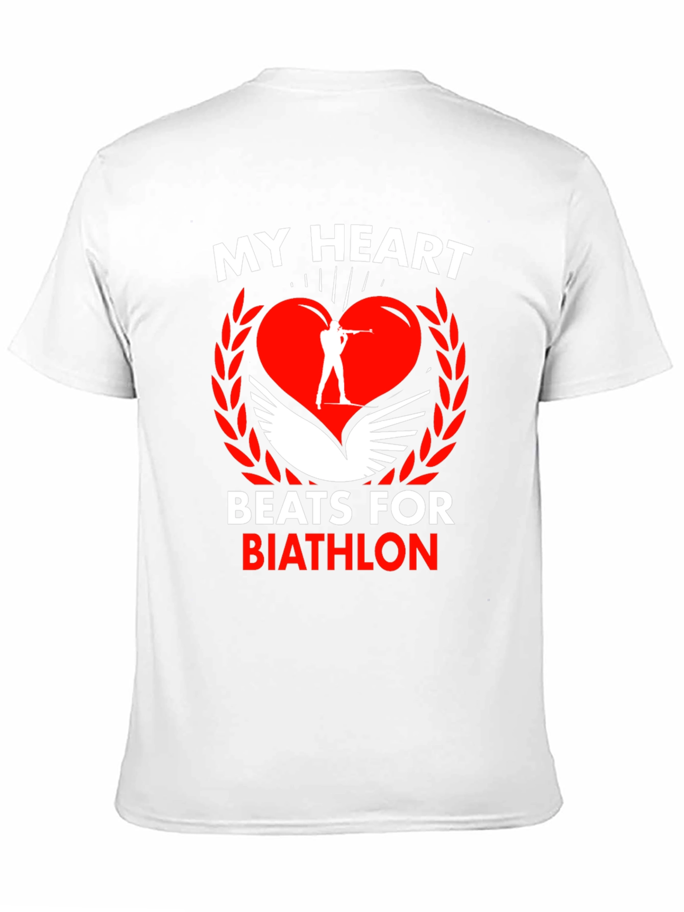 Black Biathlon Heartbeat T-Shirt view 11