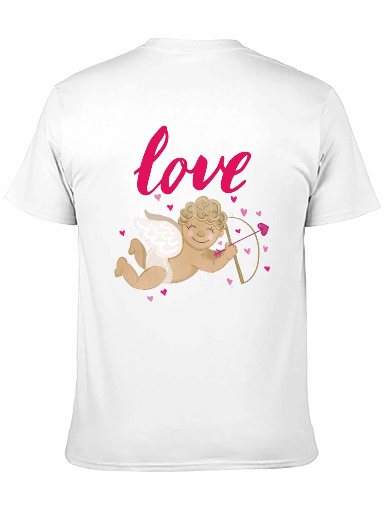 Black Love Cupid Valentine's Day Graphic T-Shirt view 11