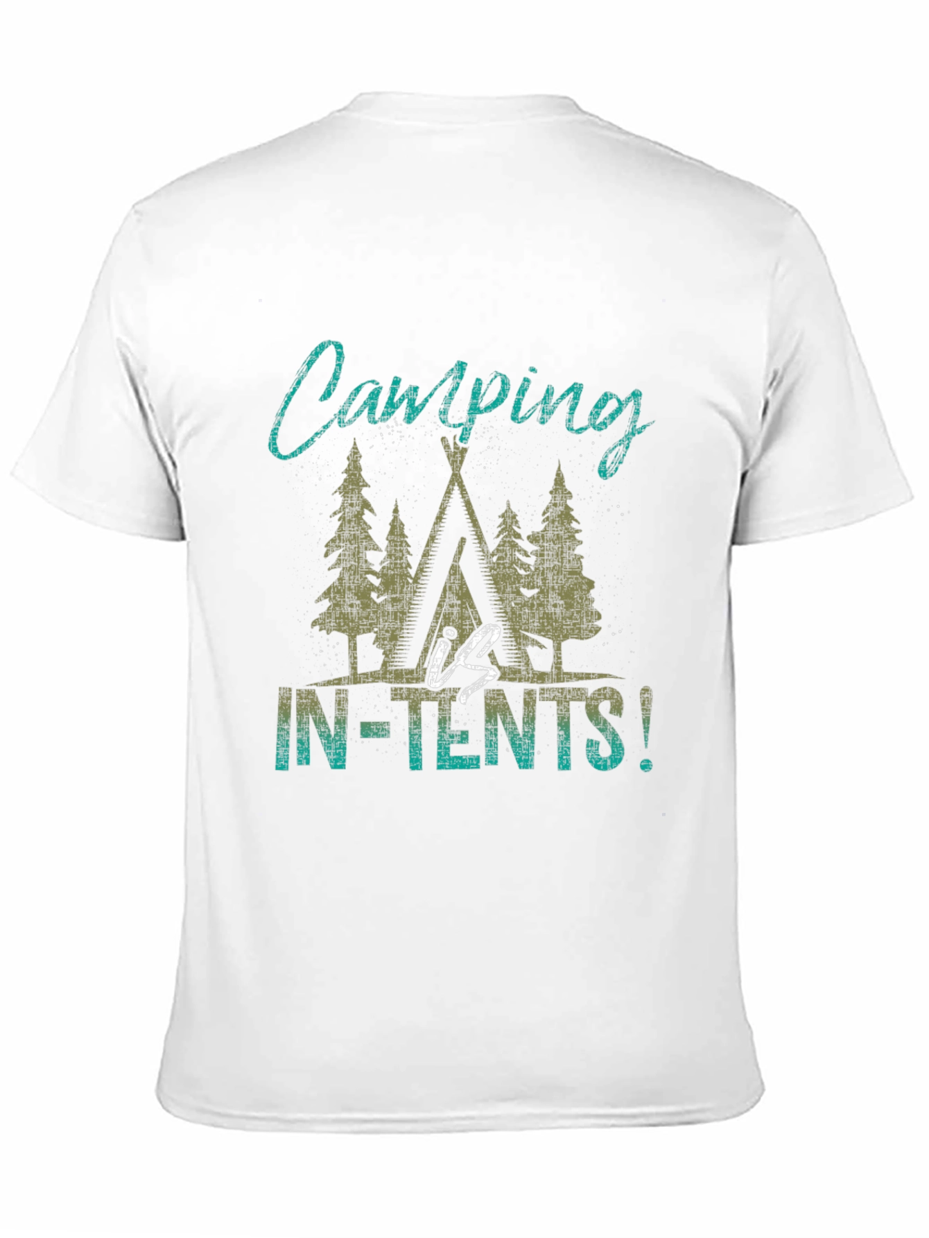 Black Camping In-Tents T-Shirt - Outdoor Adventure Tee view 11