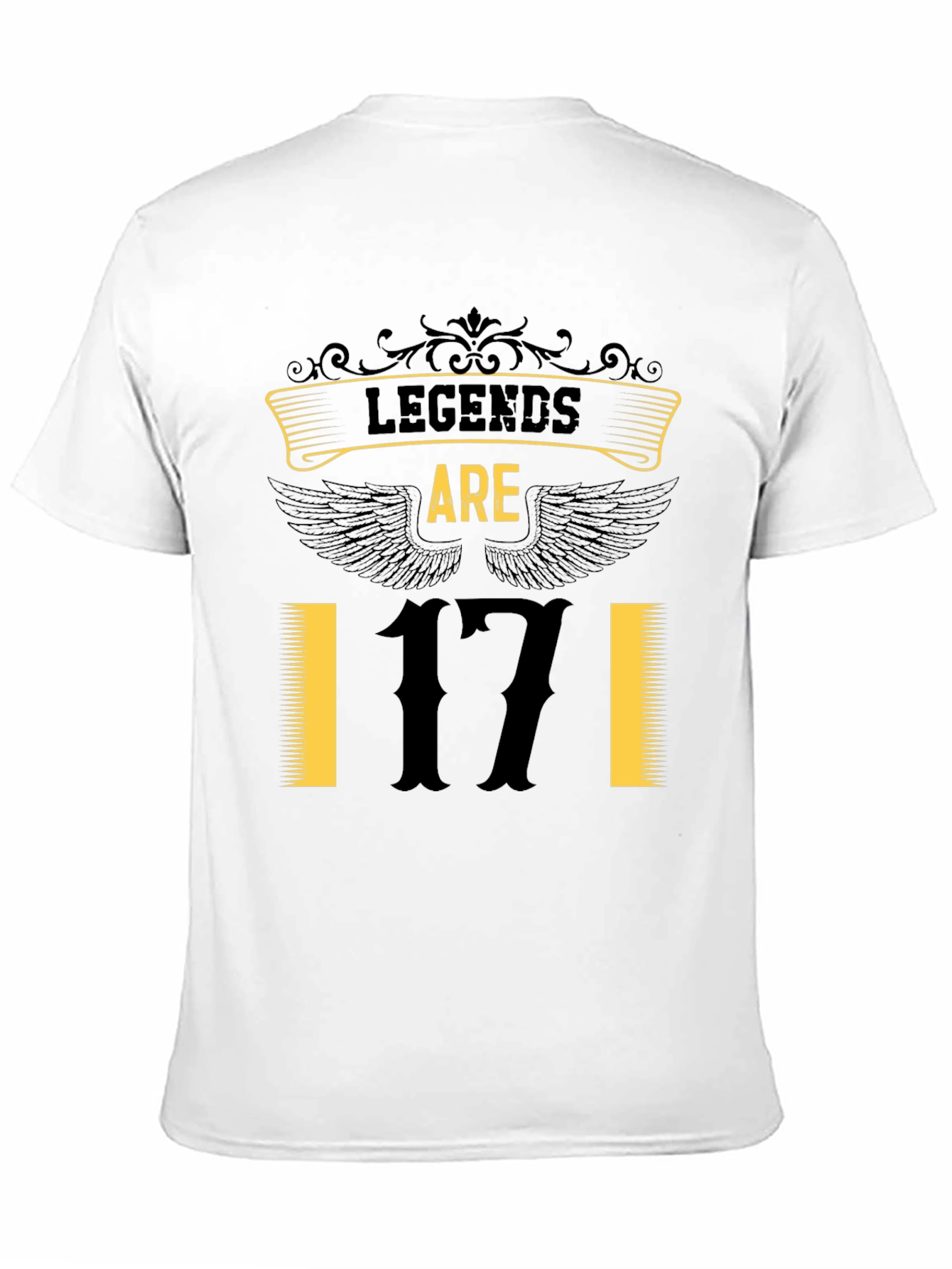 Black Legends Are 17 Black Graphic Tee view 11