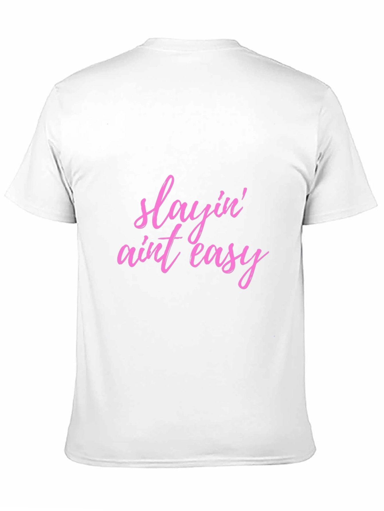 Black Slayin' Ain't Easy Black T-Shirt view 11