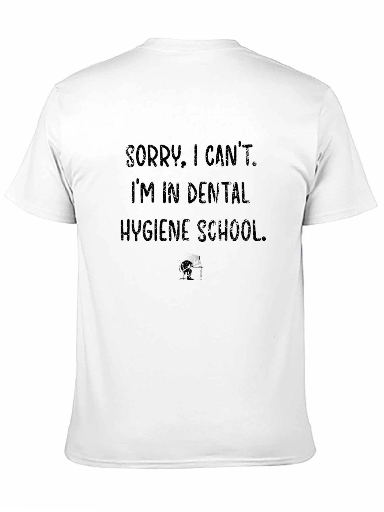 Black Dental Hygiene School T-Shirt view 11