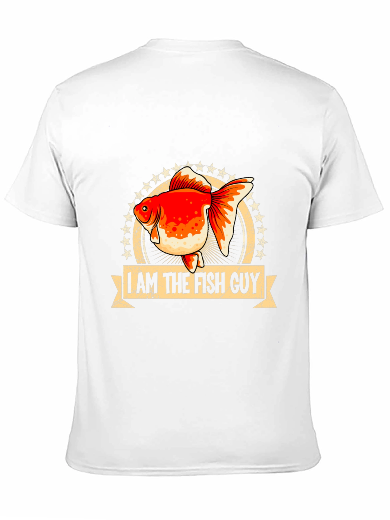 Black I Am The Fish Guy T-Shirt view 11