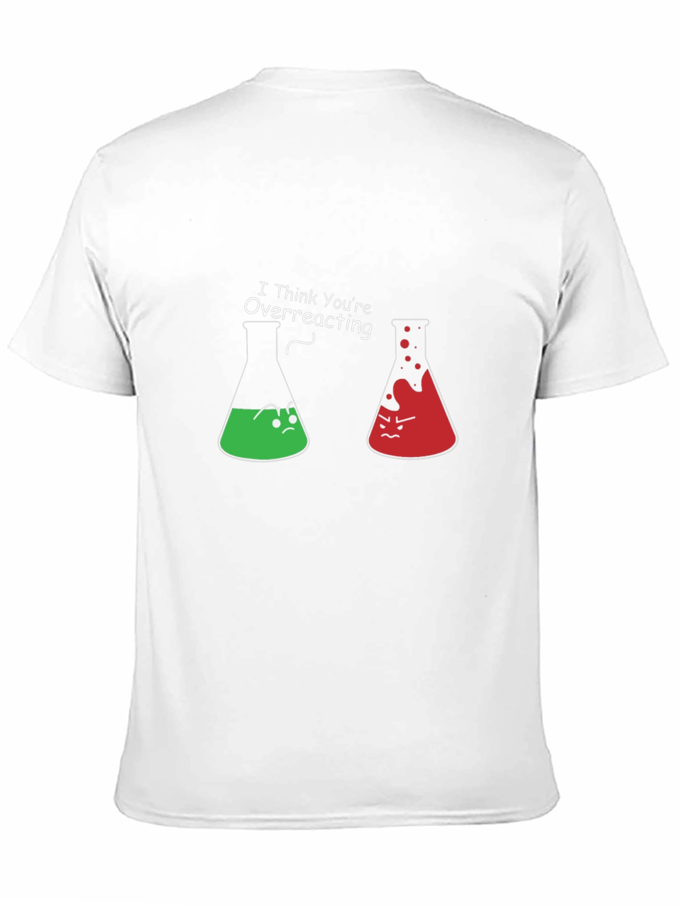Black Funny Chemistry T-Shirt - I Think You're Overreacting view 11