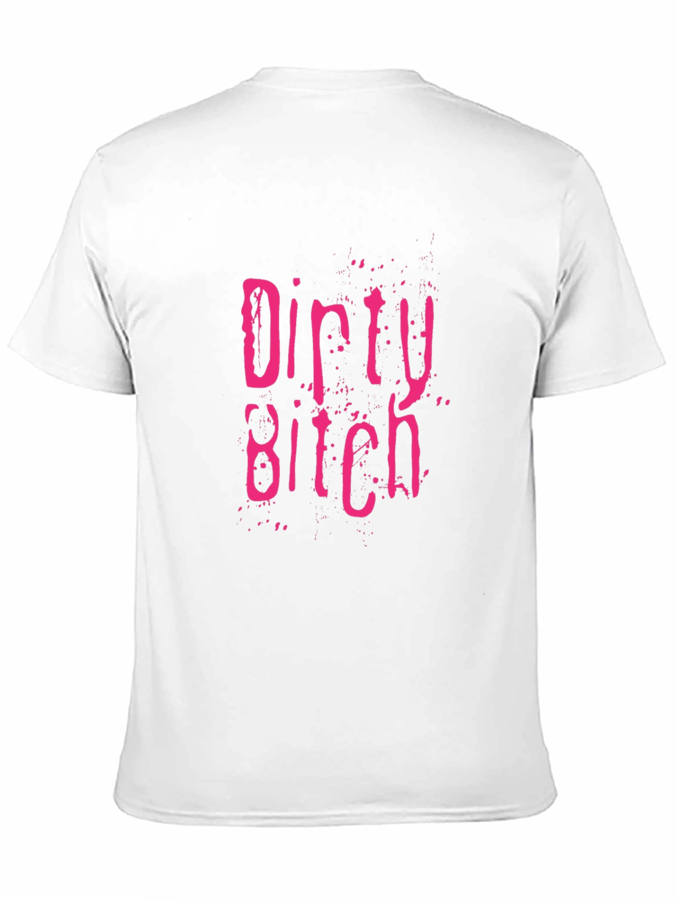 Black Dirty Bitch Graphic Print Crew Neck T-Shirt view 11