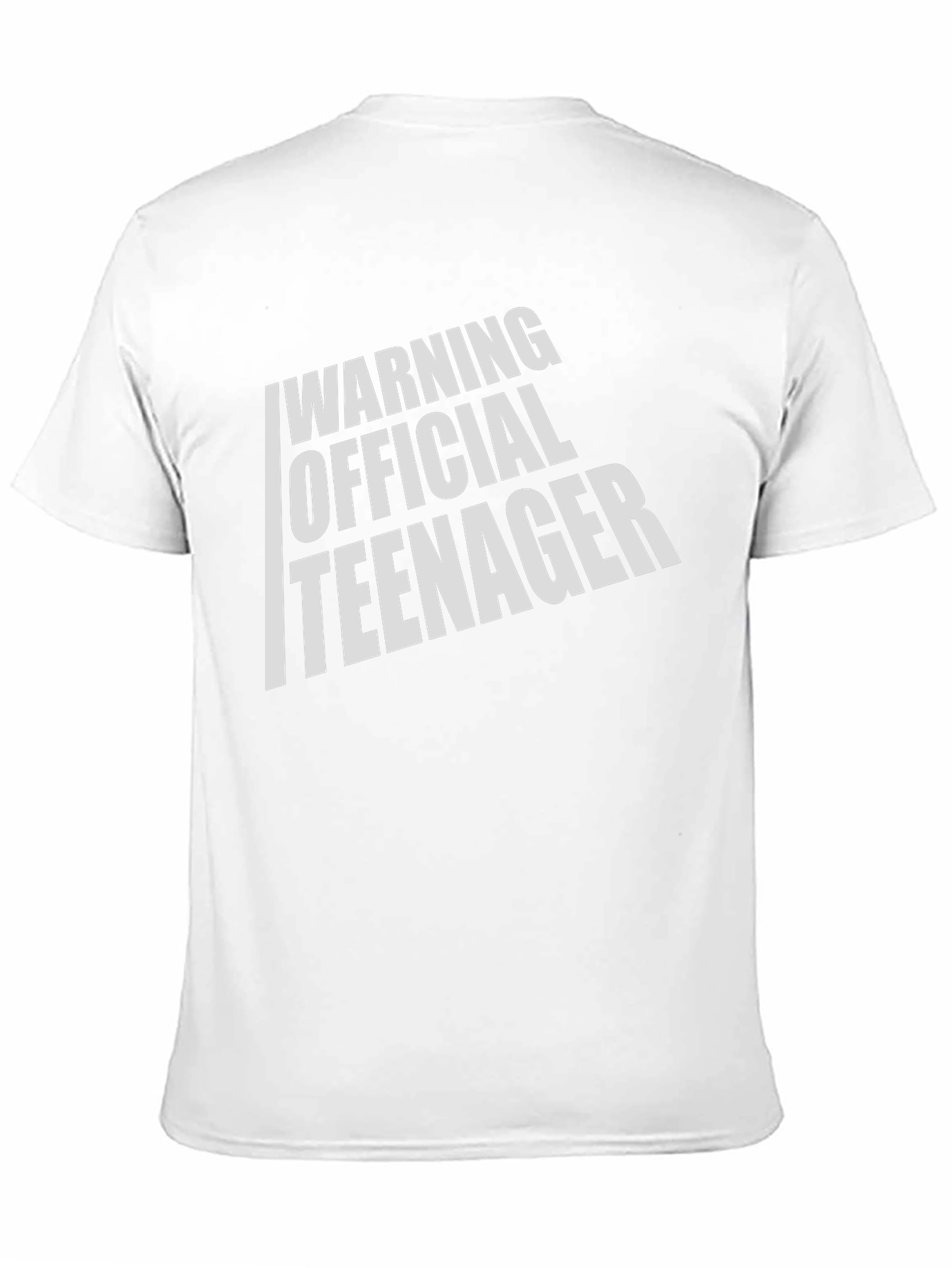 Black Warning Official Teenager T-Shirt - Black view 11