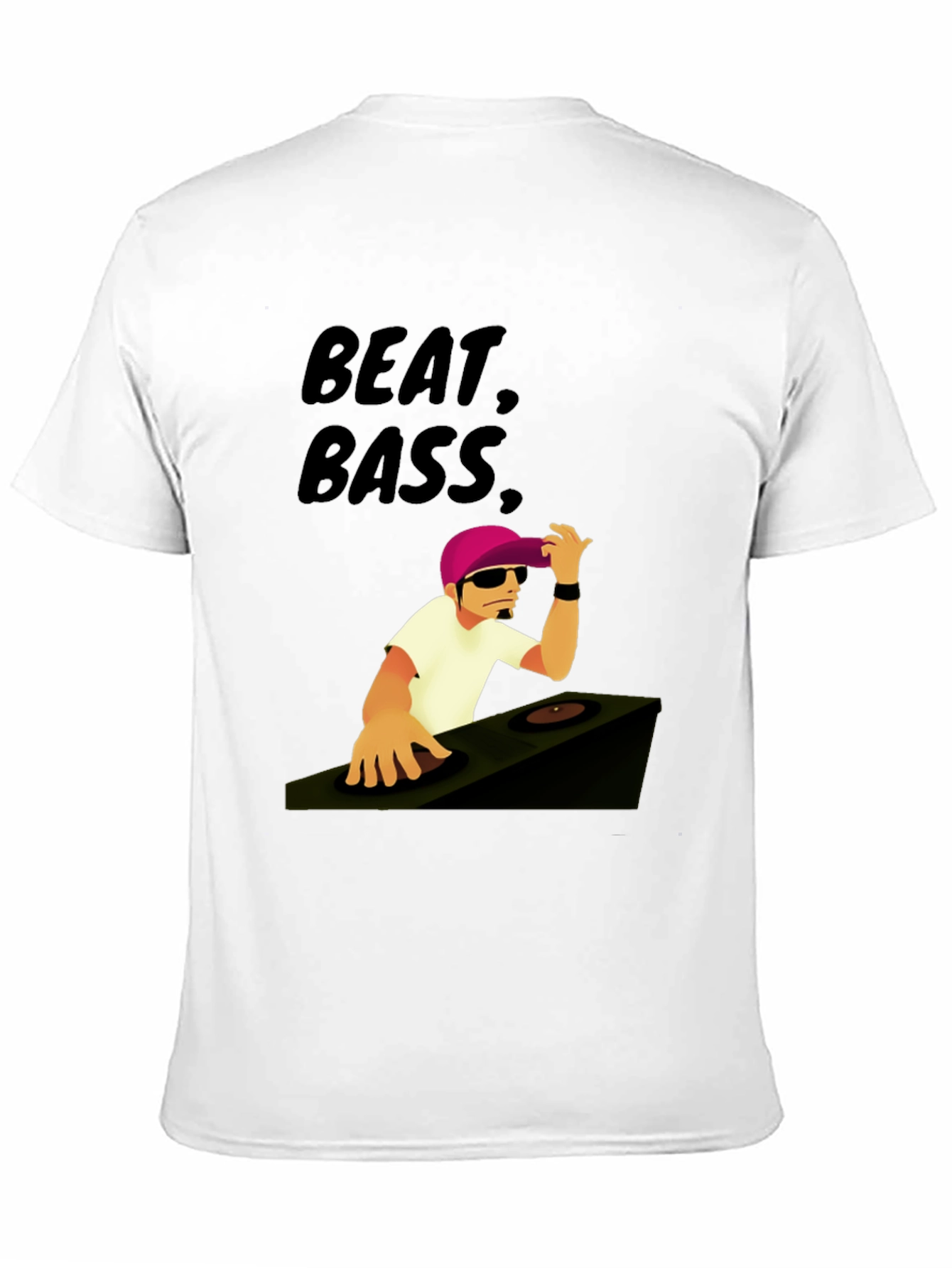 Beat Bass DJ Graphic T-Shirt - Cool Music Tee - 11