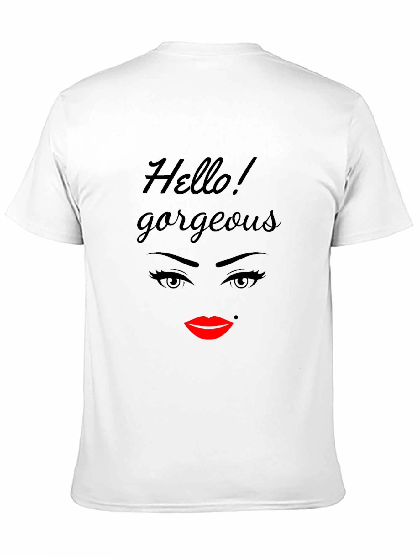 Black Hello Gorgeous Graphic T-Shirt - Black view 11