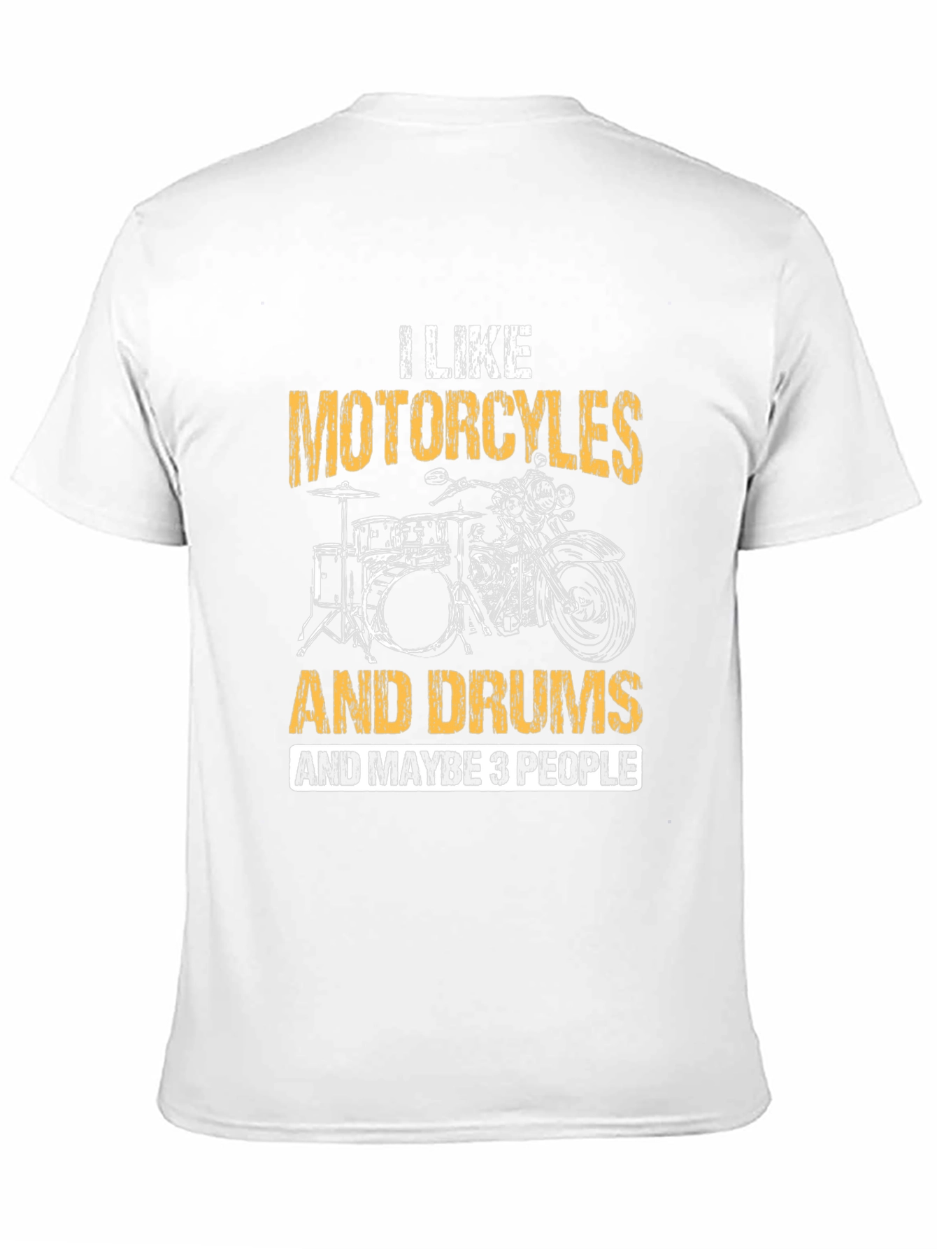 Black Motorcycles Drums & Maybe 3 People T-Shirt view 11