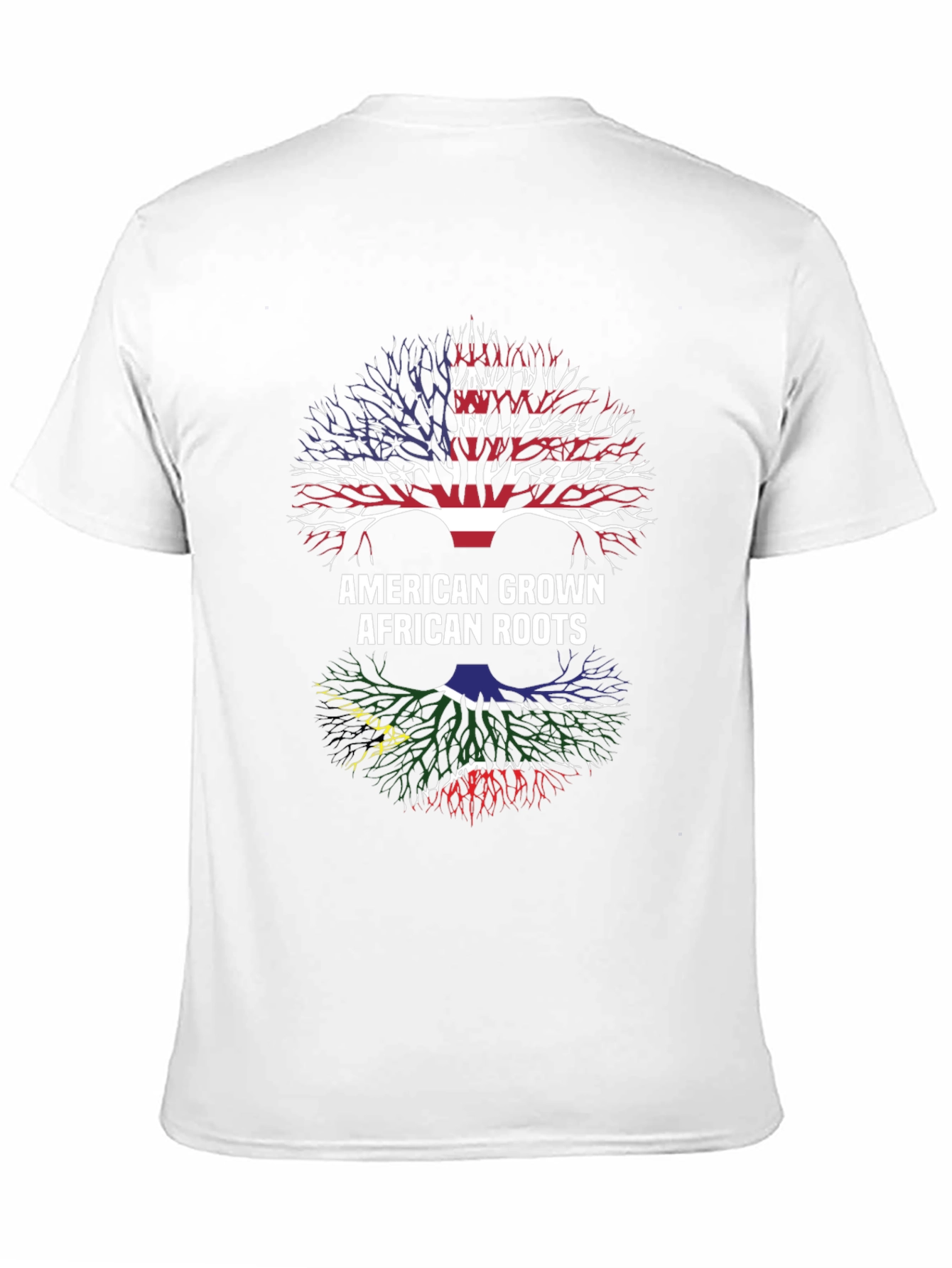 Black American Grown African Roots T-Shirt view 11