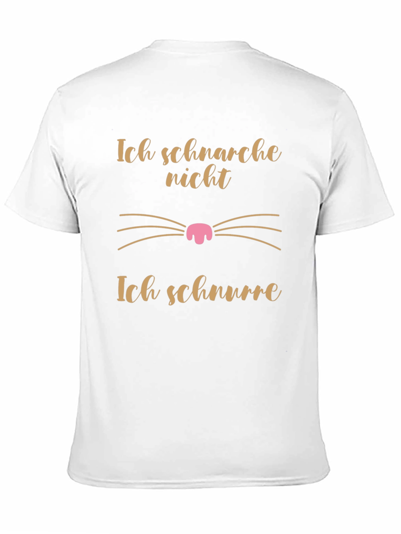 Black Ich Schnarche Nicht Funny Cat T-Shirt view 11