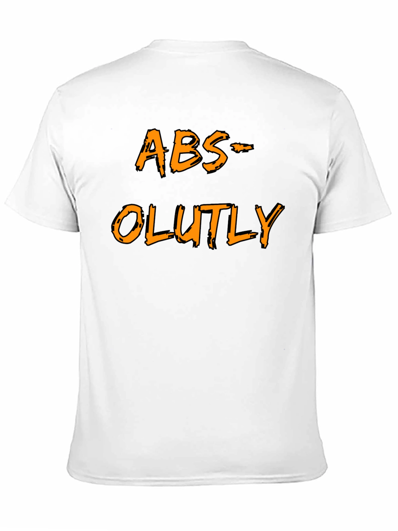 Black Humorous ABS-OLUTLY Black T-Shirt view 11
