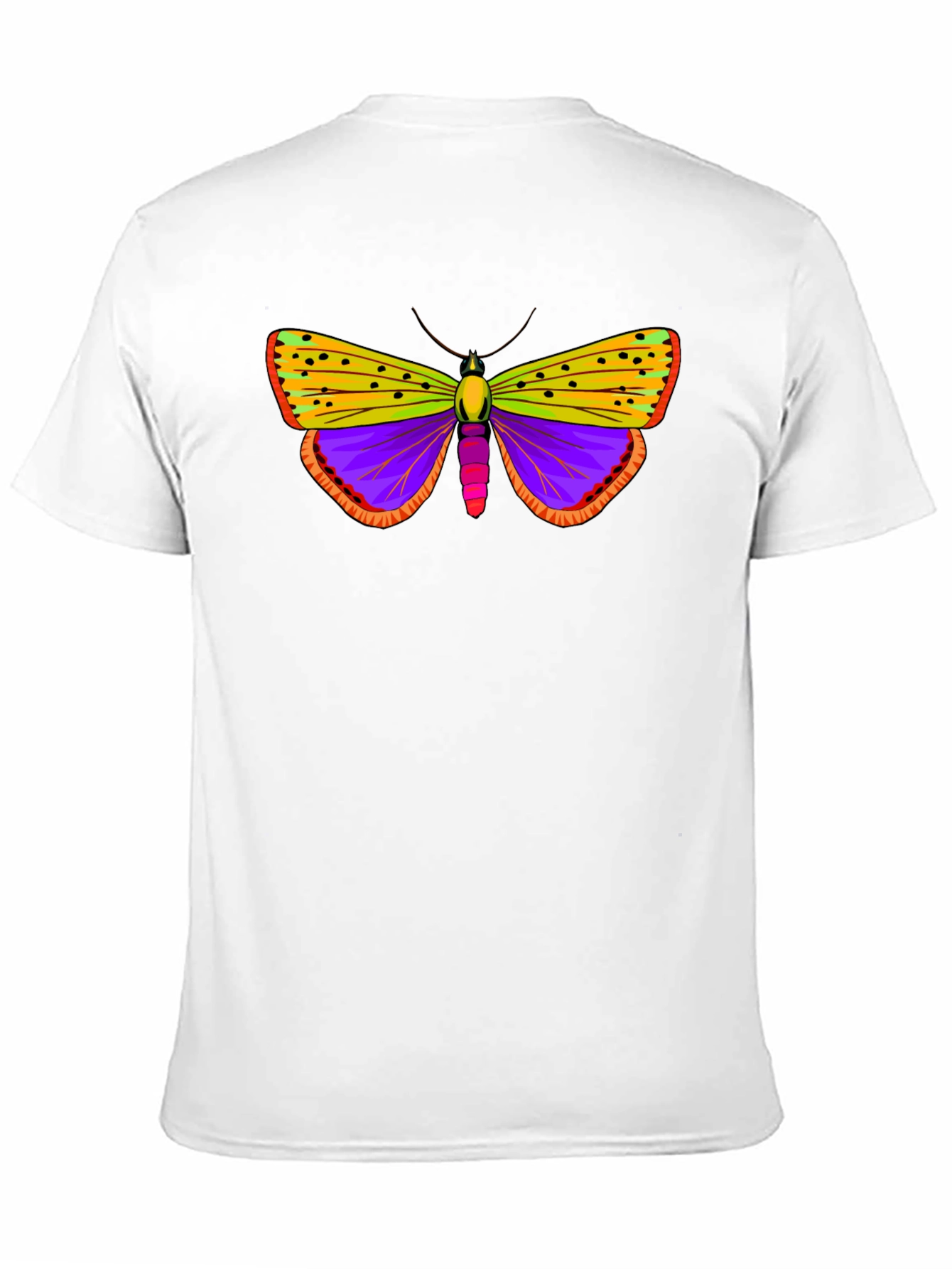 Black Butterfly Graphic Print Black T-Shirt view 11