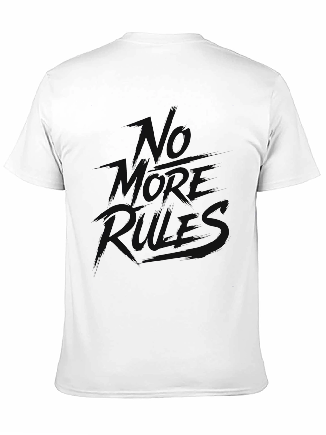 Black No More Rules Black Graphic Tee view 11