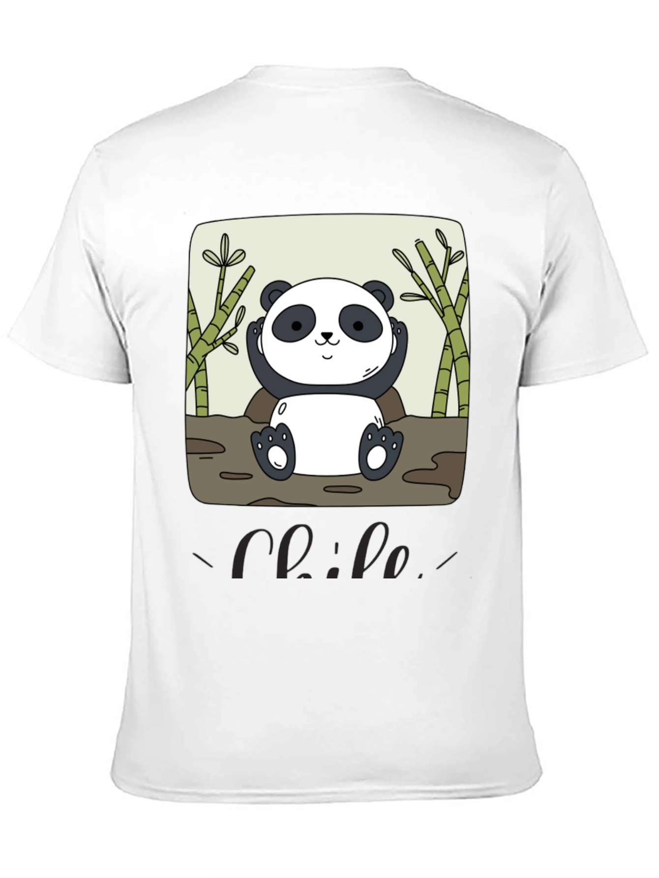 Black Panda Graphic Print T-Shirt - Casual Style view 11